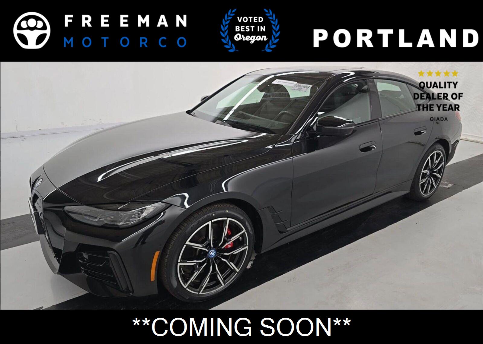 Black Sapphire Metallic 2023 BMW i4 Sedan Rear-Wheel Drive Automatic