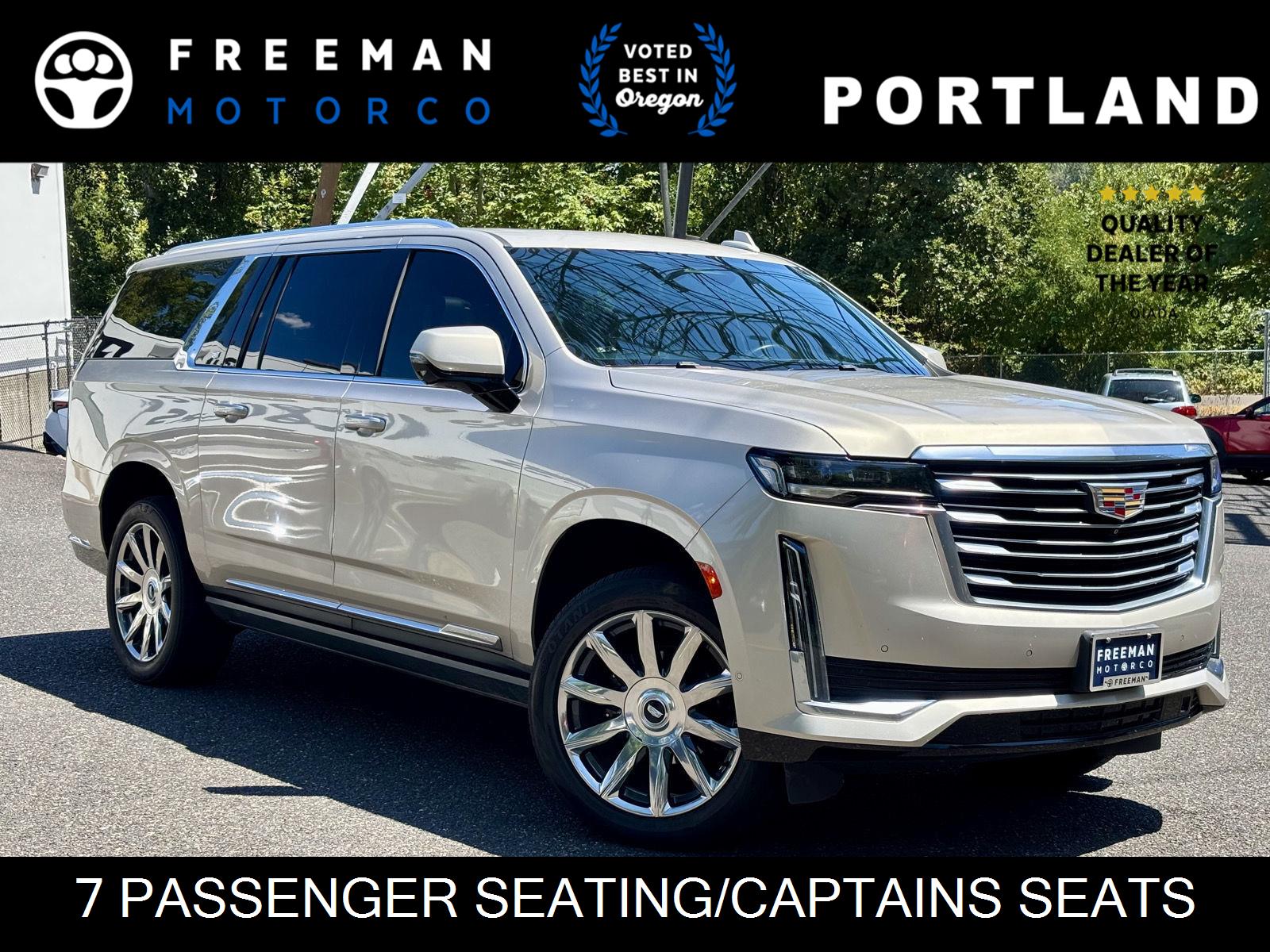 Sandstone Metallic 2021 Cadillac Escalade ESV SUV / Crossover Four-Wheel Drive Automatic