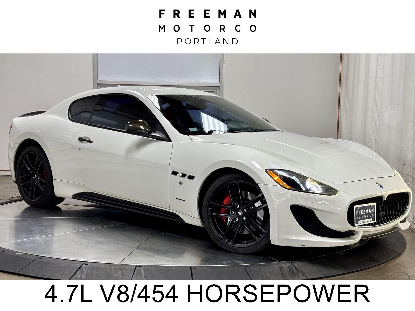 Bianco Fuji Pearlescent 2015 Maserati GranTurismo Coupe Rear-Wheel Drive Automatic