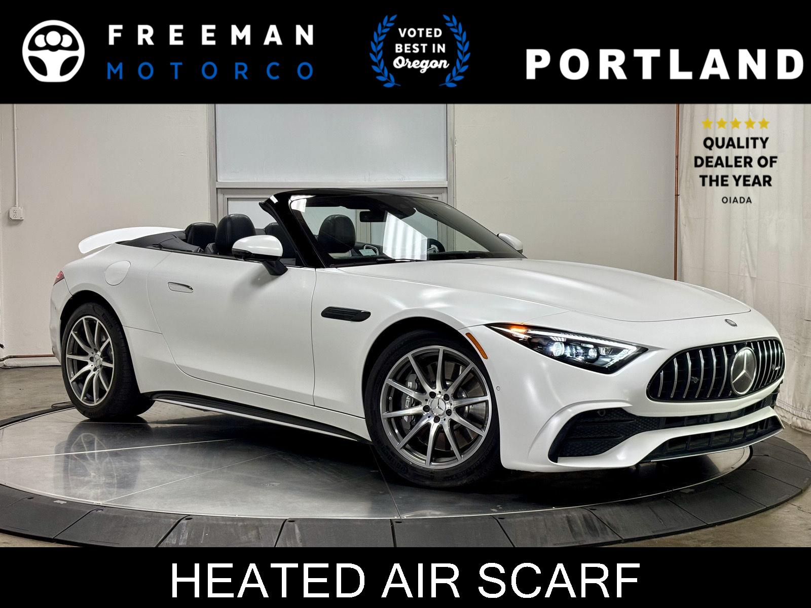 MANUFAKTUR Moonlight White Magno 2023 Mercedes-Benz SL-Class Convertible Rear-Wheel Drive Automatic