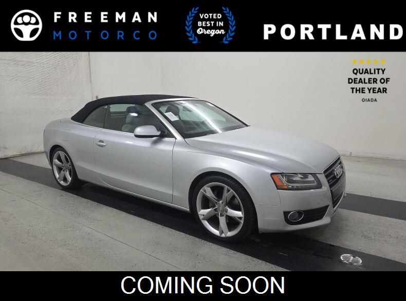 Ice Silver Metallic/Black Roof 2012 Audi A5 Convertible All-Wheel Drive Automatic