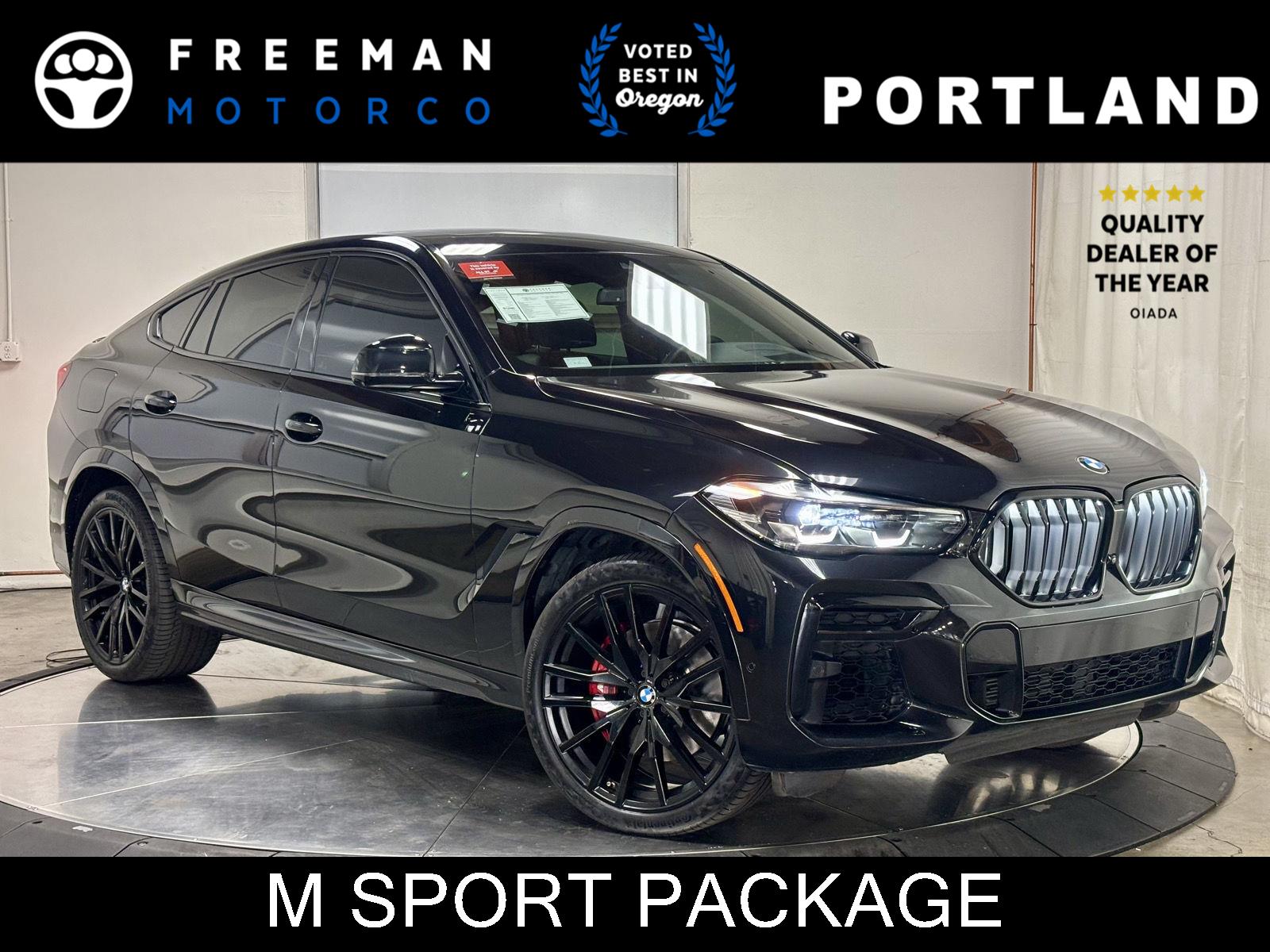 Black Sapphire Metallic 2023 BMW X6 SUV / Crossover All-Wheel Drive Automatic