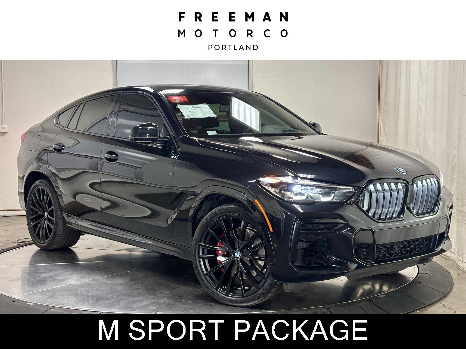 Black Sapphire Metallic 2023 BMW X6 SUV / Crossover All-Wheel Drive Automatic