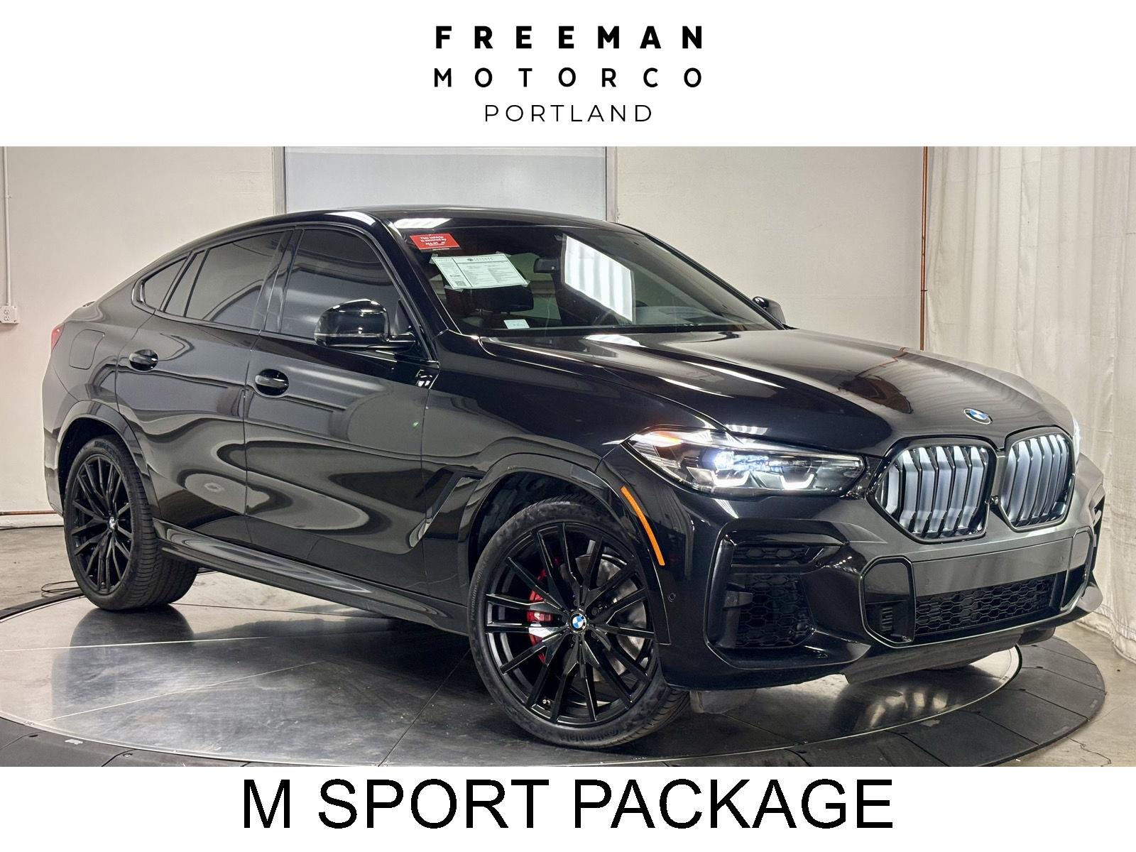 Black Sapphire Metallic 2023 BMW X6 SUV / Crossover All-Wheel Drive Automatic