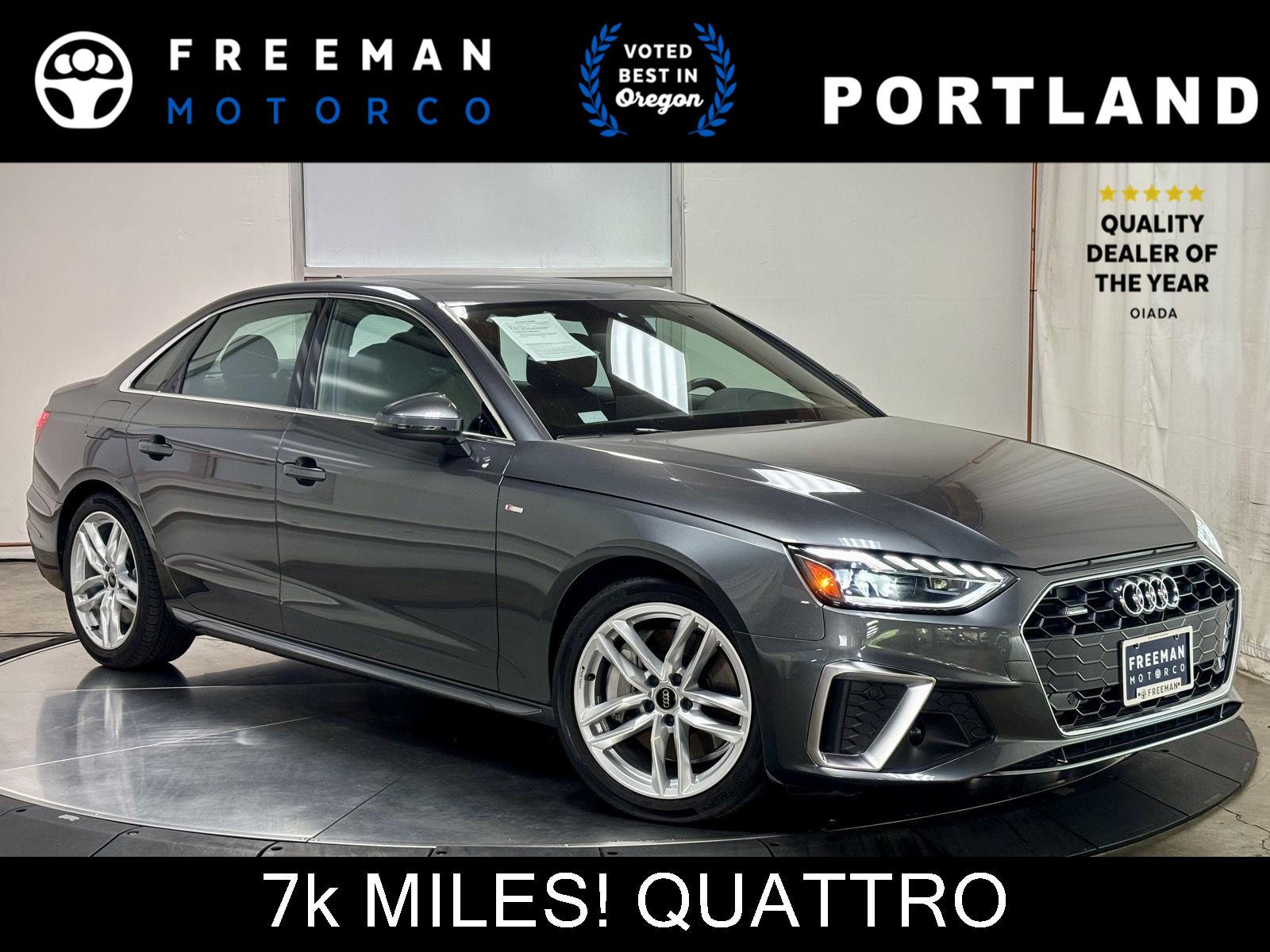 Daytona Gray Pearl Effect 2024 Audi A4 Sedan All-Wheel Drive Automatic