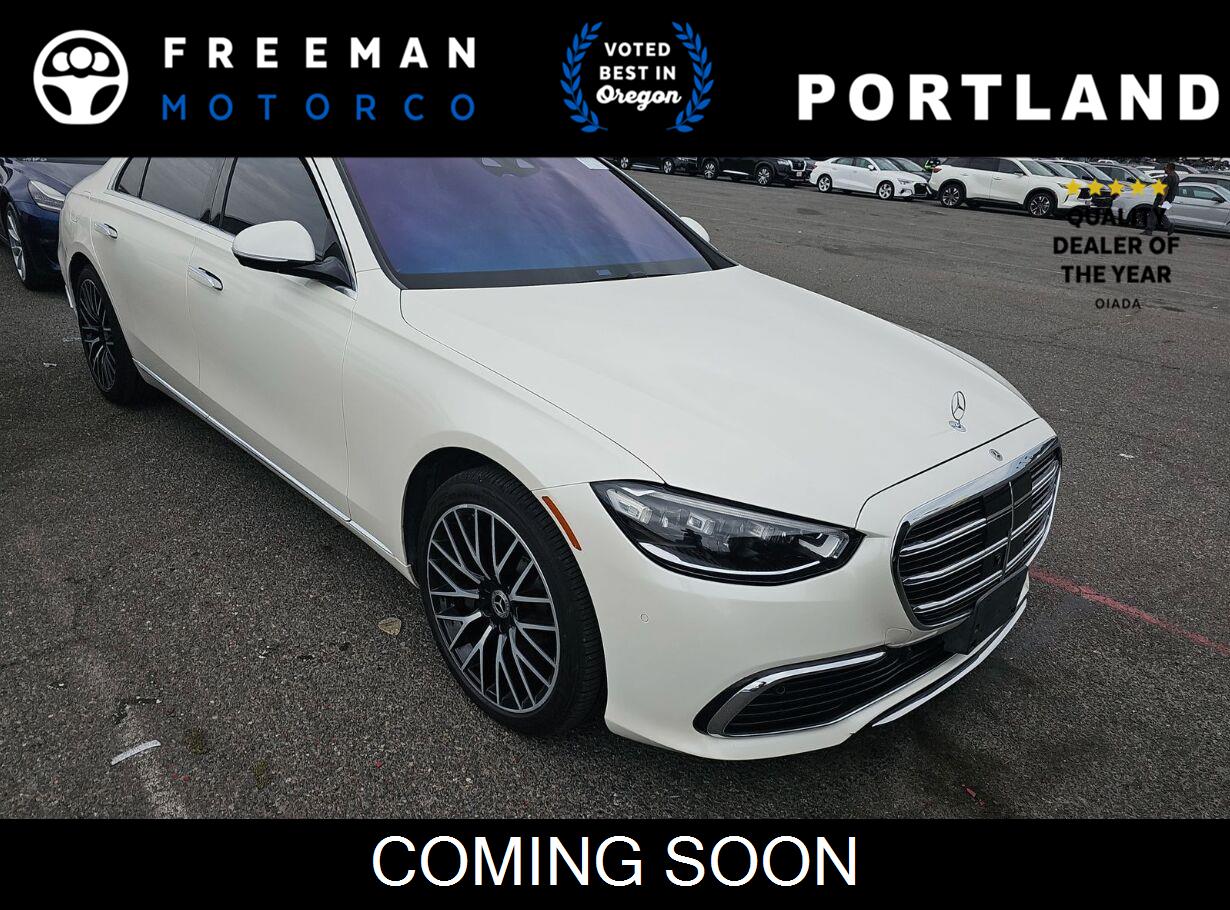 designo Diamond White 2021 Mercedes-Benz S-Class Sedan All-Wheel Drive Automatic