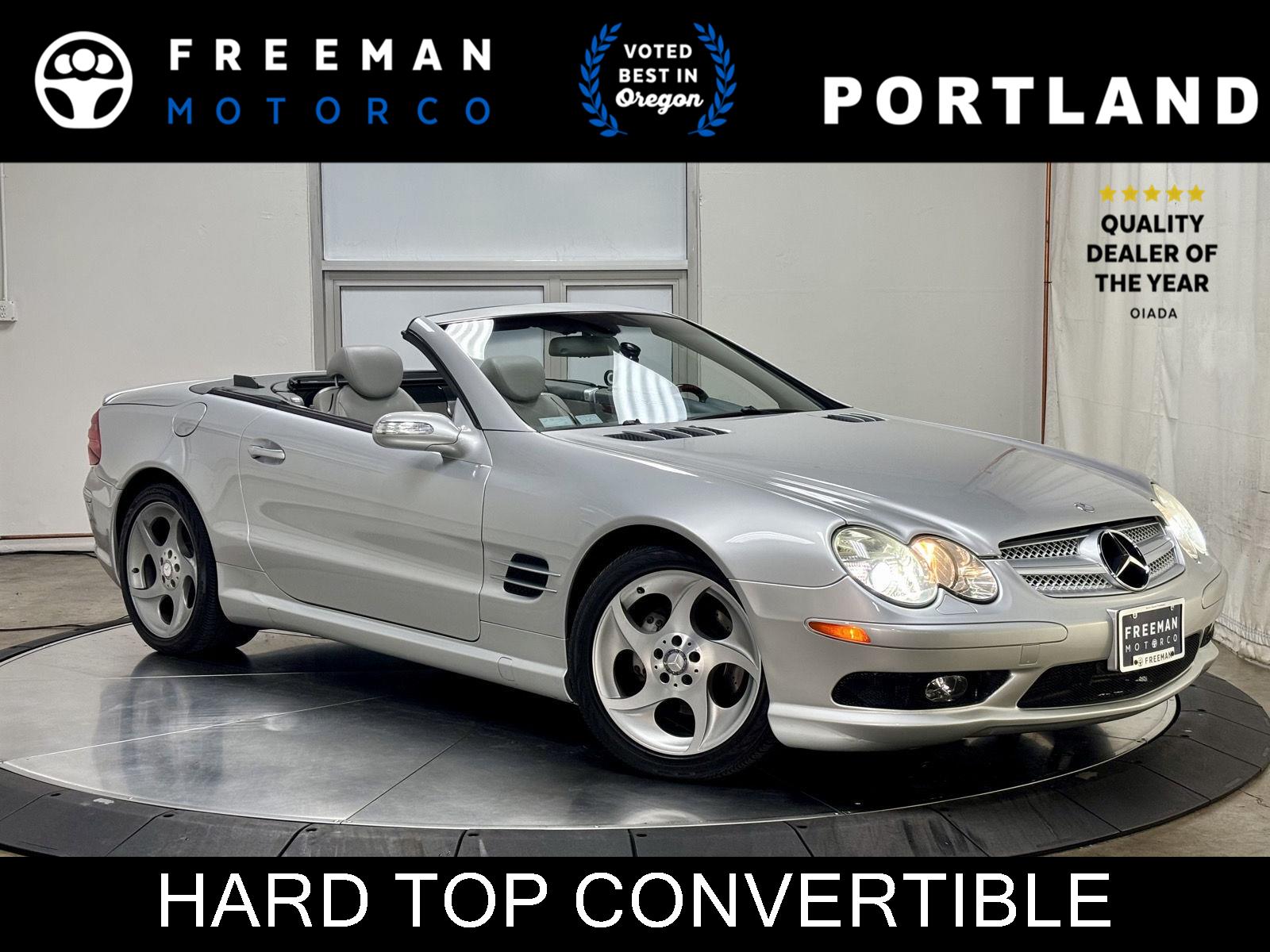 Silver 2004 Mercedes-Benz SL-Class Convertible Rear-Wheel Drive Automatic