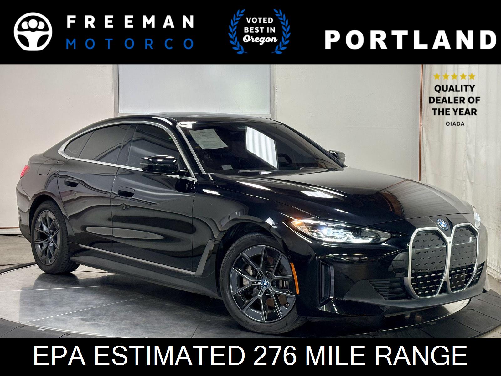 Black Sapphire Metallic 2024 BMW i4 Sedan Rear-Wheel Drive Automatic