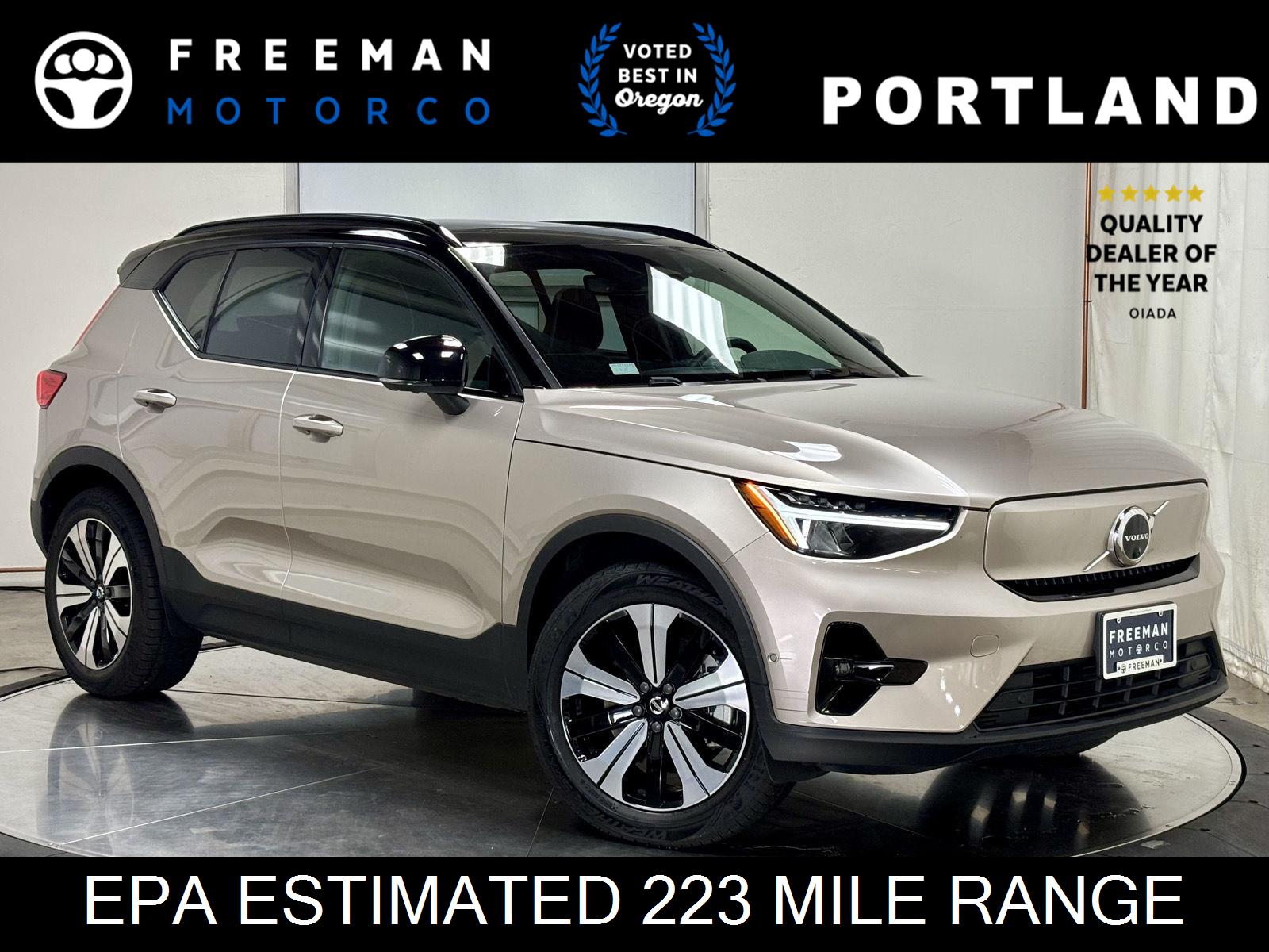 Bright Dusk Metallic 2023 Volvo XC40 Recharge SUV / Crossover All-Wheel Drive Automatic