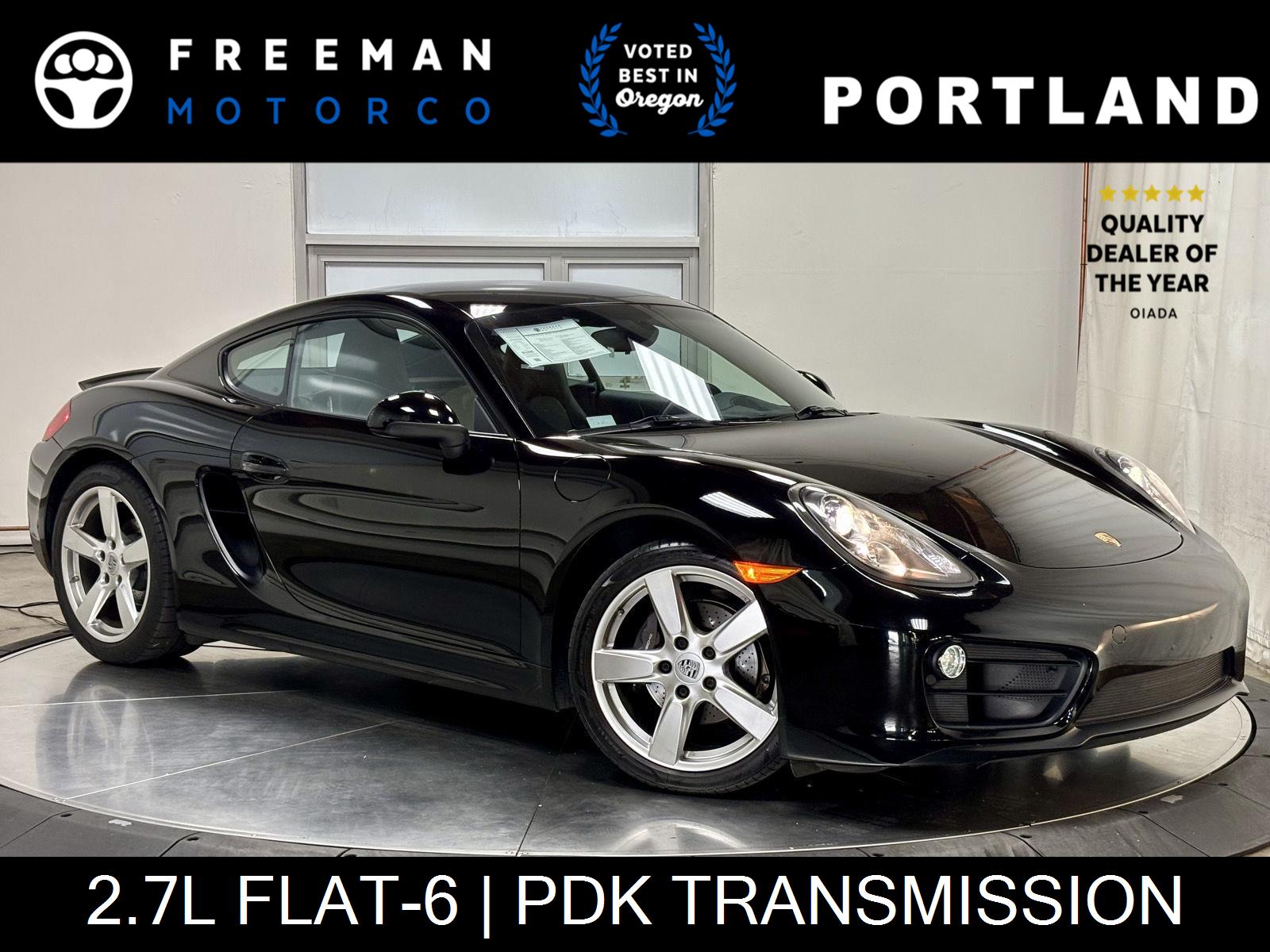 Black 2015 Porsche Cayman Coupe Rear-Wheel Drive Automatic