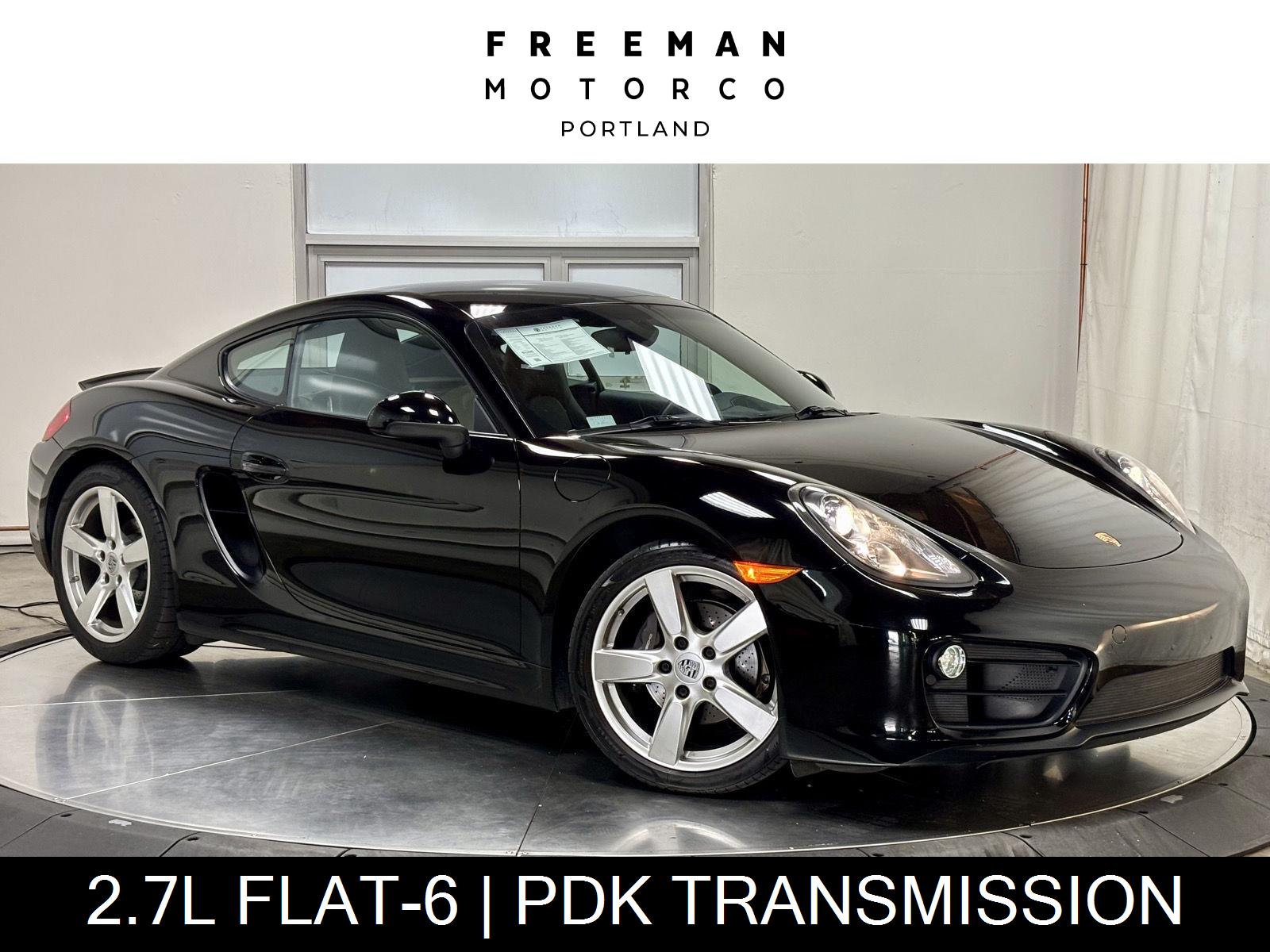 Black 2015 Porsche Cayman Coupe Rear-Wheel Drive Automatic