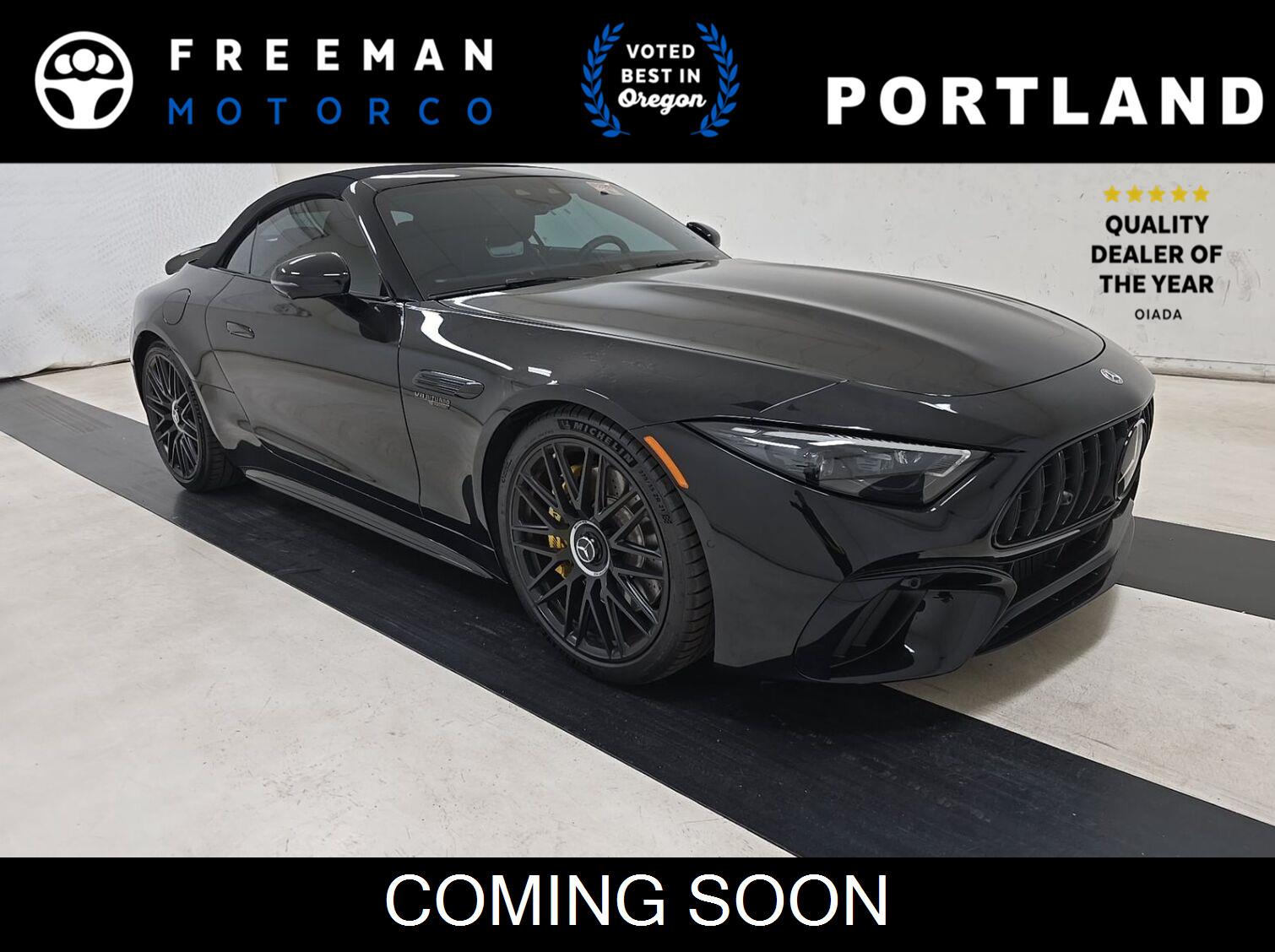 Obsidian Black Metallic 2022 Mercedes-Benz SL-Class Convertible All-Wheel Drive Automatic