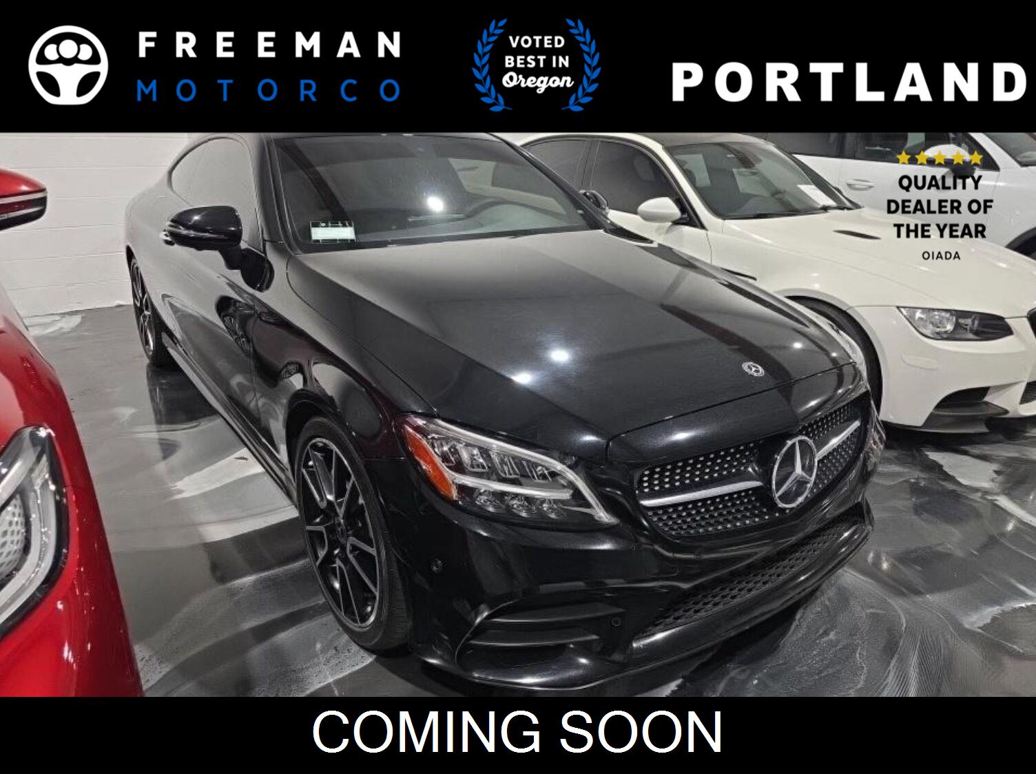 Black 2021 Mercedes-Benz C-Class Coupe Rear-Wheel Drive Automatic