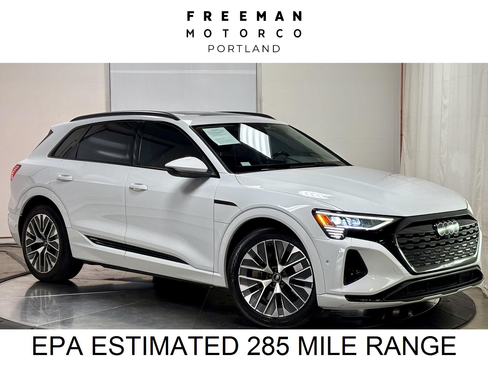 Glacier White Metallic 2024 Audi Q8 e-tron SUV / Crossover All-Wheel Drive Automatic