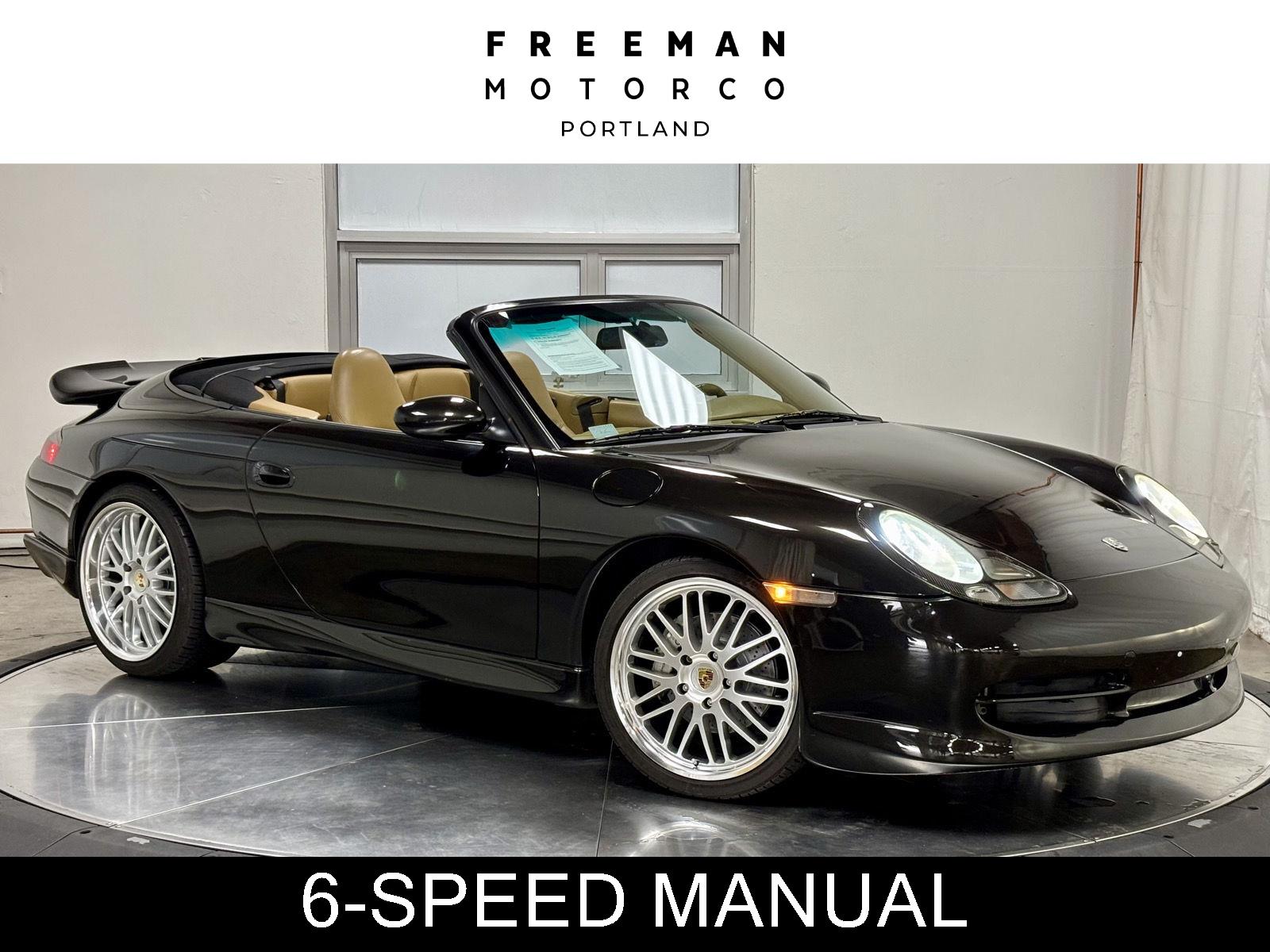 Black Metallic 2001 Porsche 911 Convertible Rear-Wheel Drive 6-Speed Manual