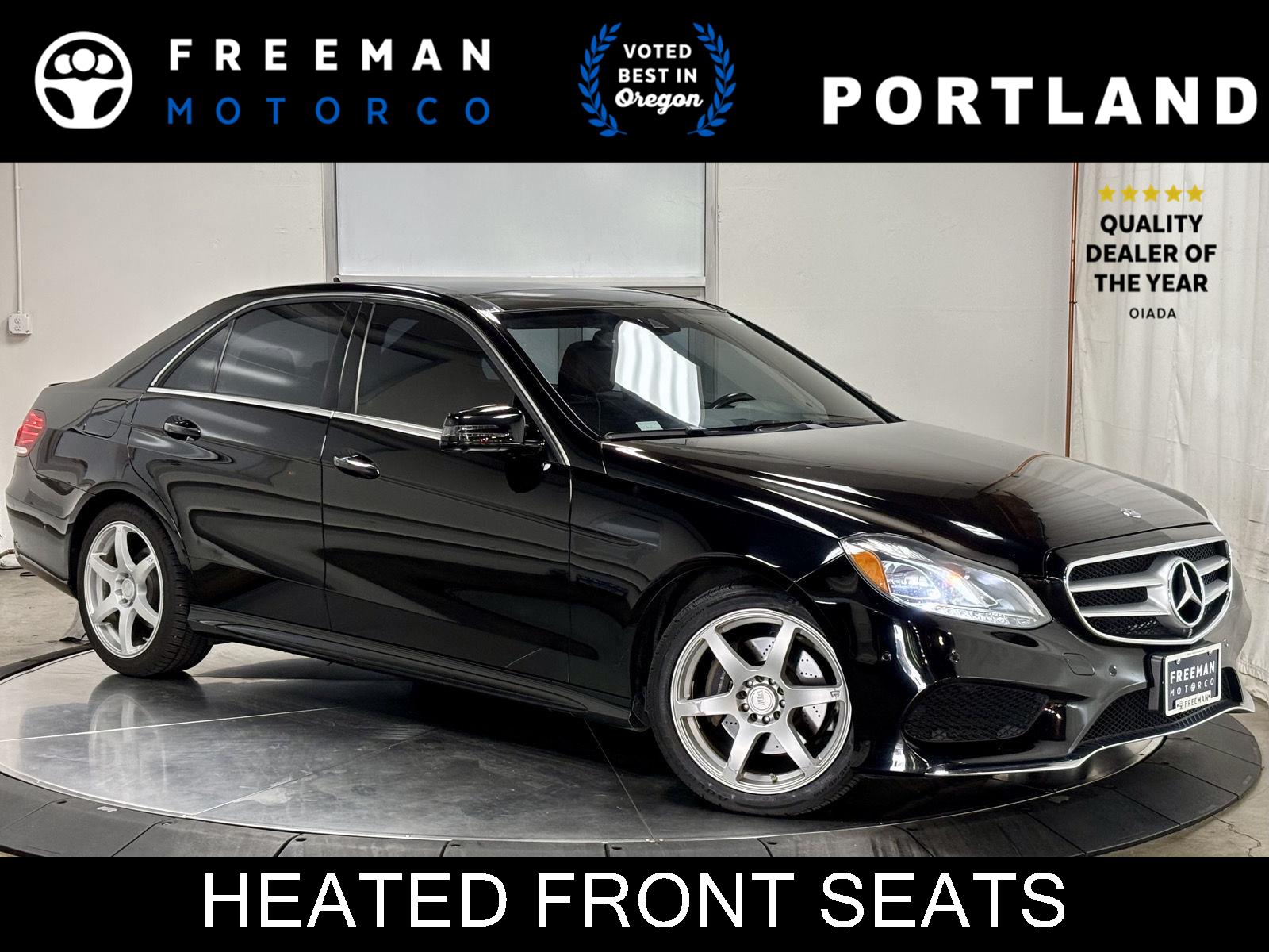 Black 2015 Mercedes-Benz E-Class Sedan Rear-Wheel Drive Automatic