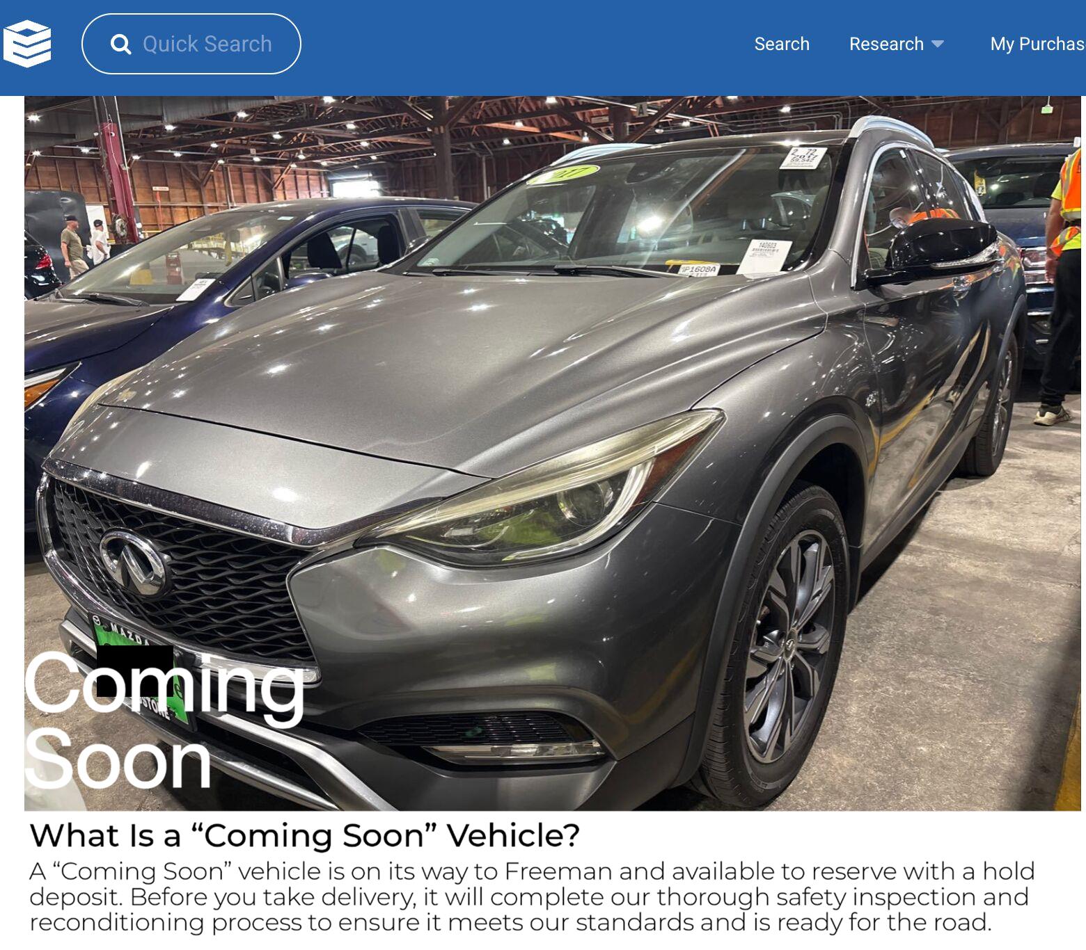 Gray (Graphite Shadow) 2017 INFINITI QX30 SUV / Crossover All-Wheel Drive Automatic
