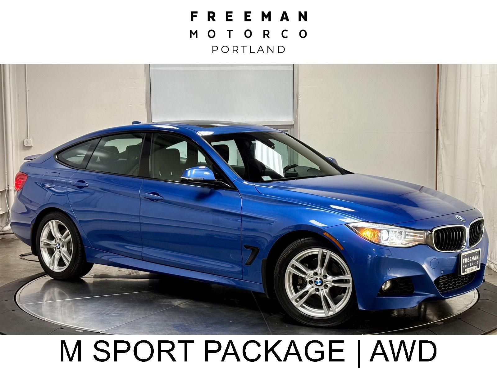 Estoril Blue Metallic 2015 BMW 3 Series Gran Turismo Wagon All-Wheel Drive Automatic