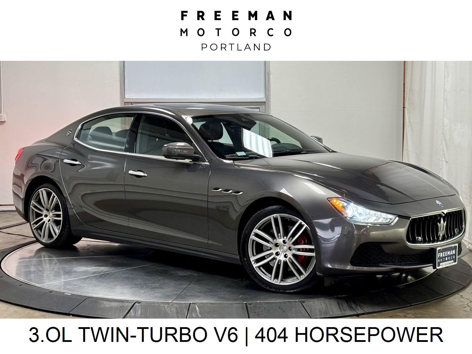 Grigio Maratea Metallescent 2017 Maserati Ghibli Sedan Rear-Wheel Drive Automatic