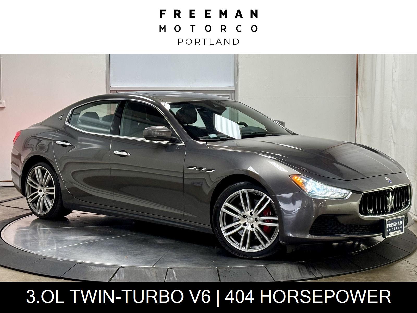 Grigio Maratea Metallescent 2017 Maserati Ghibli Sedan Rear-Wheel Drive Automatic