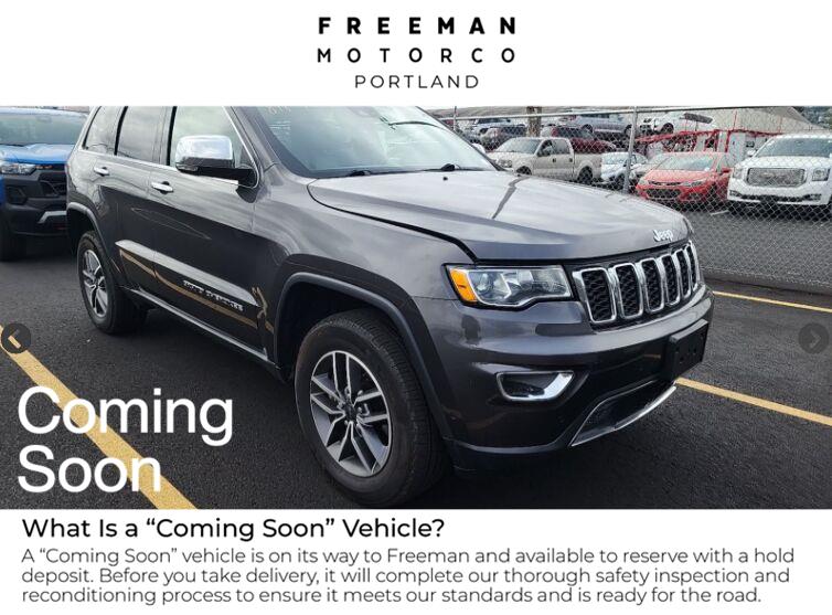 Gray (Granite Crystal Metallic Clearcoat) 2021 Jeep Grand Cherokee SUV / Crossover Four-Wheel Drive 8-Speed Automatic