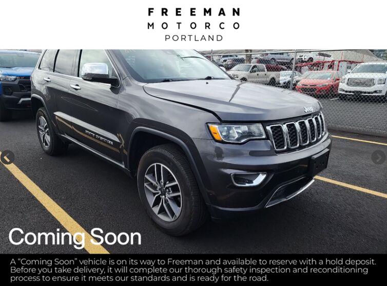 Gray (Granite Crystal Metallic Clearcoat) 2021 Jeep Grand Cherokee SUV / Crossover Four-Wheel Drive 8-Speed Automatic