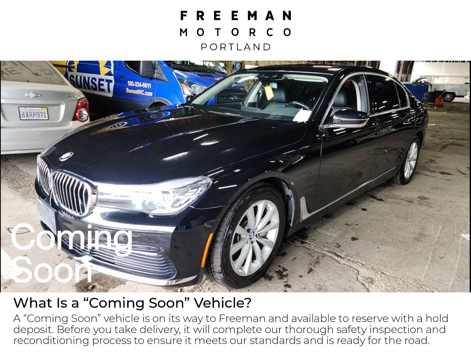 Jet Black 2019 BMW 7 Series Sedan Rear-Wheel Drive Automatic