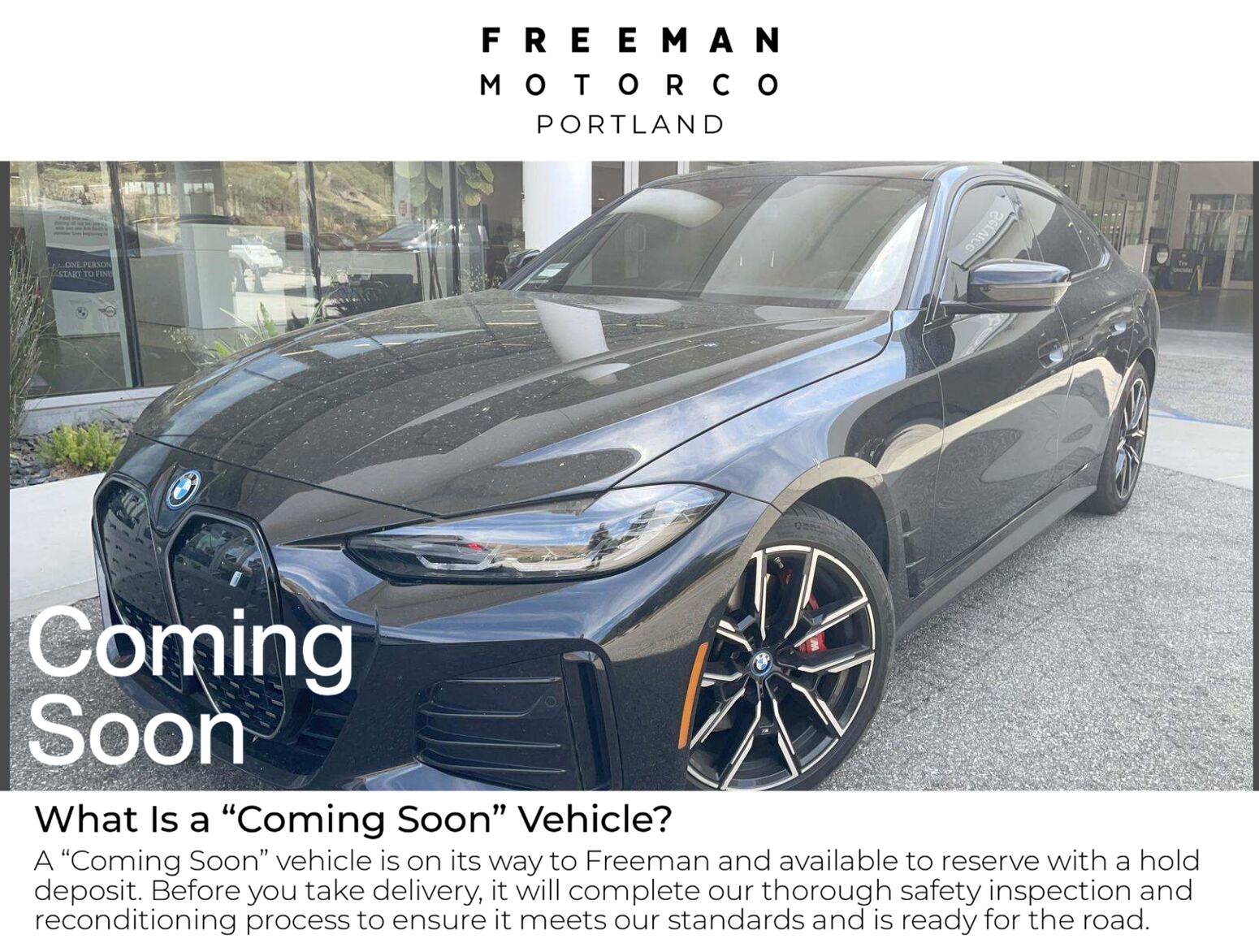 Black Sapphire Metallic 2024 BMW i4 Sedan Rear-Wheel Drive Automatic