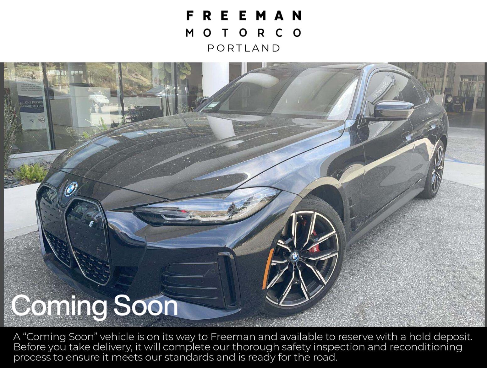 Black Sapphire Metallic 2024 BMW i4 Sedan Rear-Wheel Drive Automatic