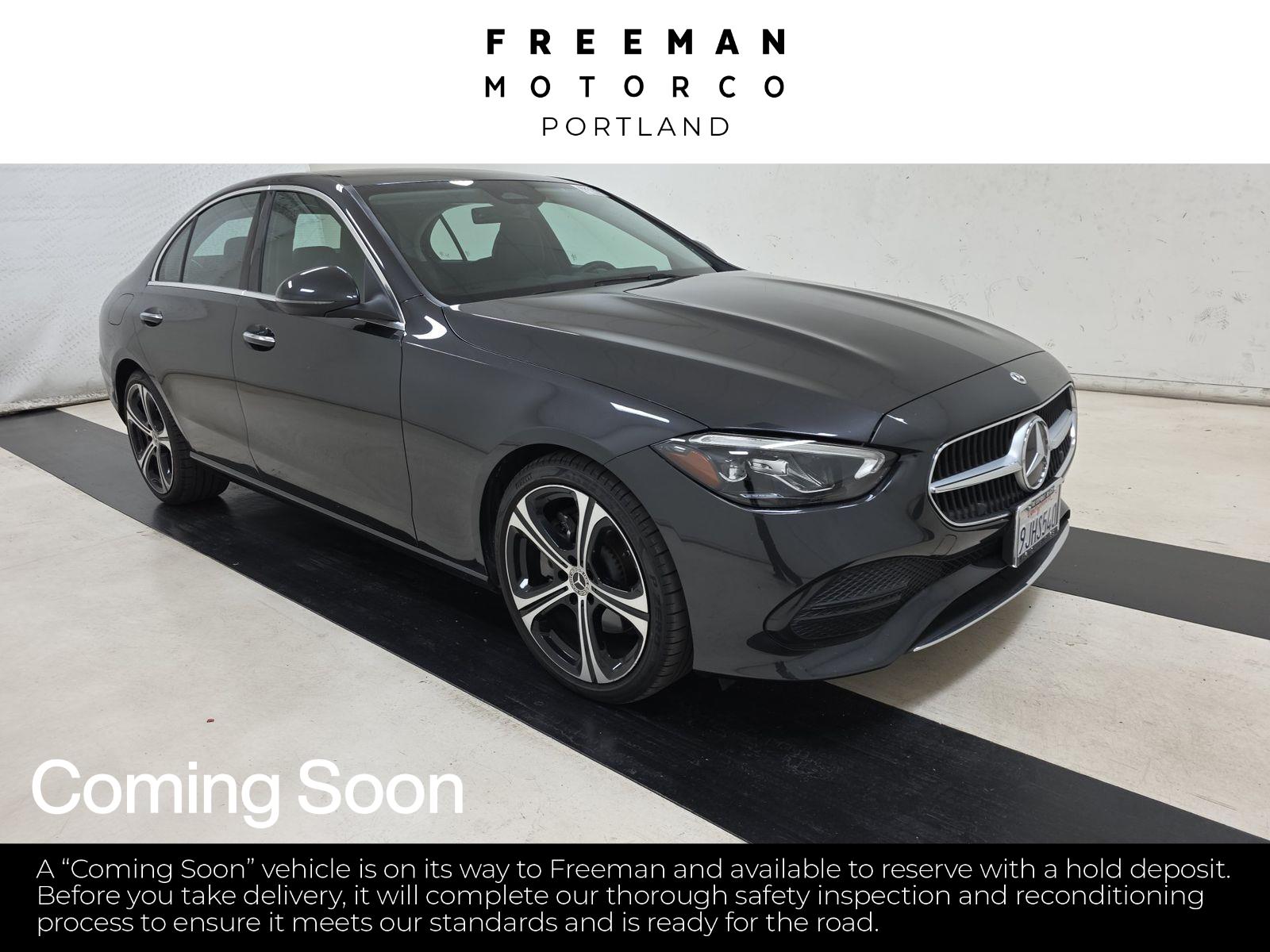 Gray (Graphite Grey Metallic) 2023 Mercedes-Benz C-Class Sedan All-Wheel Drive Automatic