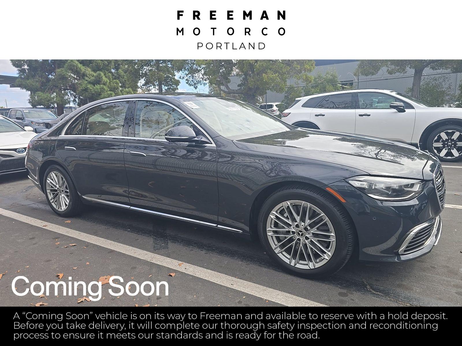 Anthracite Blue Metallic 2021 Mercedes-Benz S-Class Sedan All-Wheel Drive Automatic