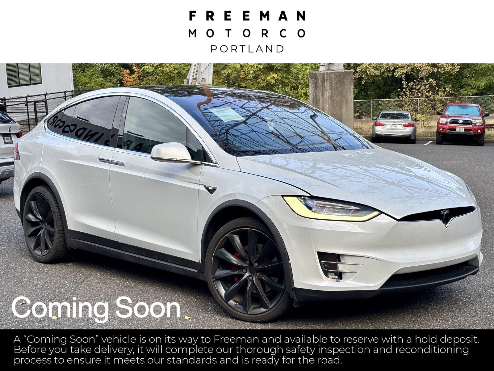 Pearl White Multi-Coat 2020 Tesla Model X SUV / Crossover All-Wheel Drive Automatic