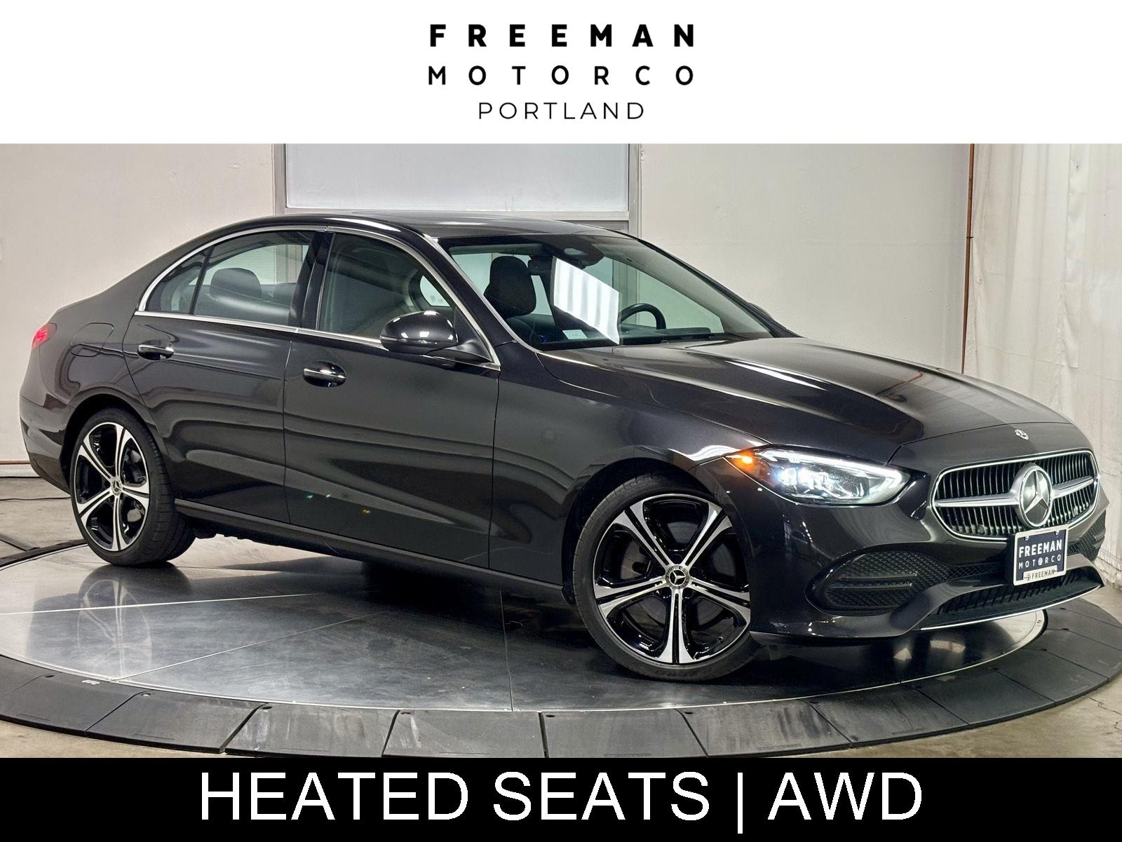 Gray (Graphite Grey Metallic) 2023 Mercedes-Benz C-Class Sedan All-Wheel Drive Automatic
