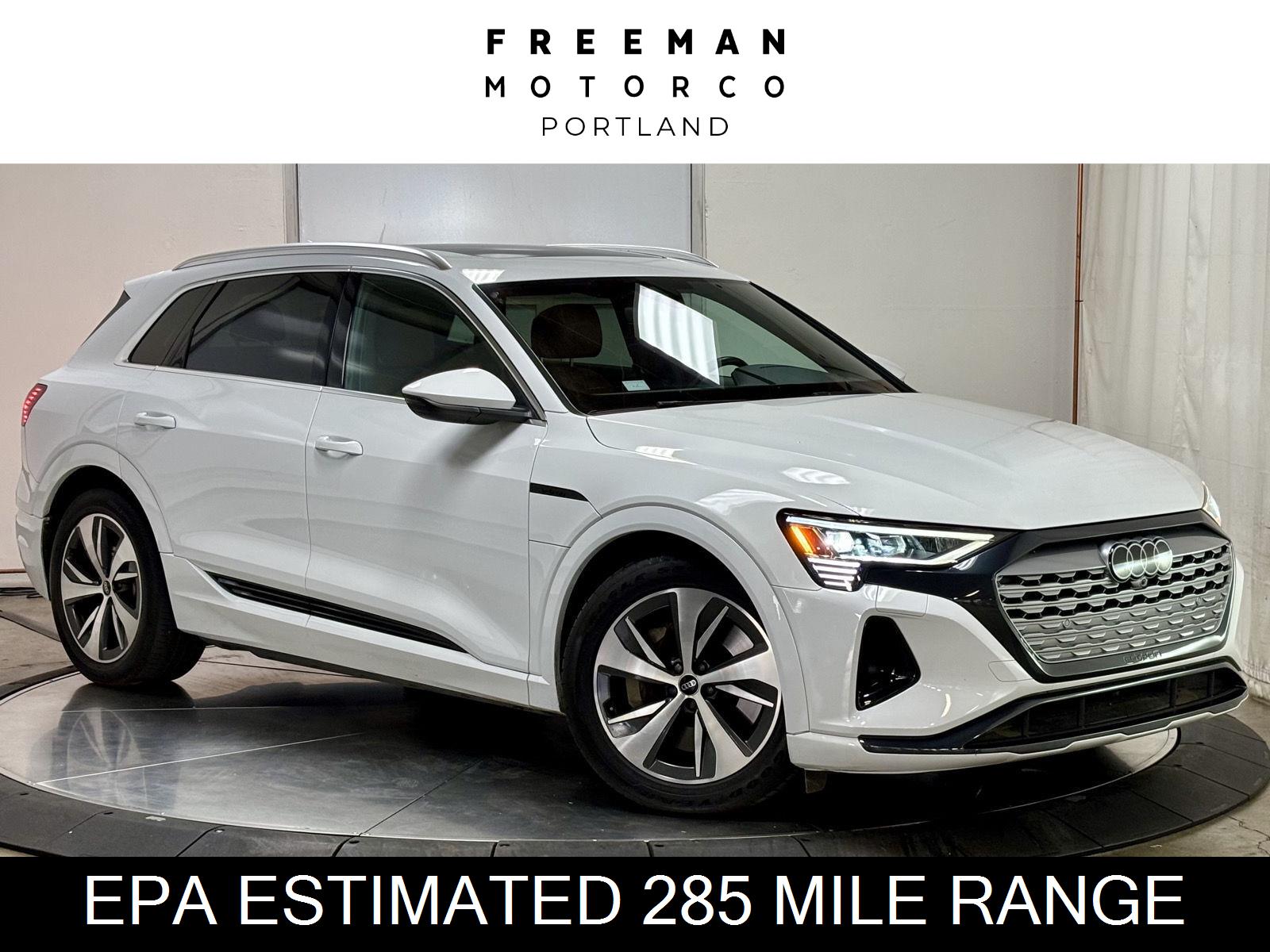 Glacier White Metallic 2024 Audi Q8 e-tron SUV / Crossover All-Wheel Drive Automatic