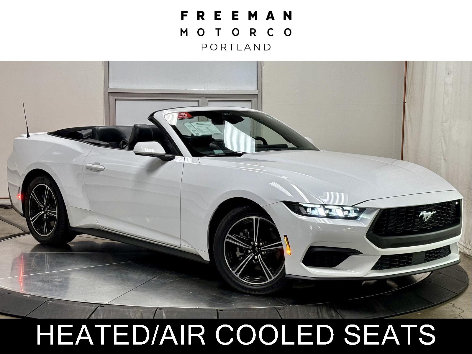 Oxford White 2024 Ford Mustang Convertible Rear-Wheel Drive Automatic