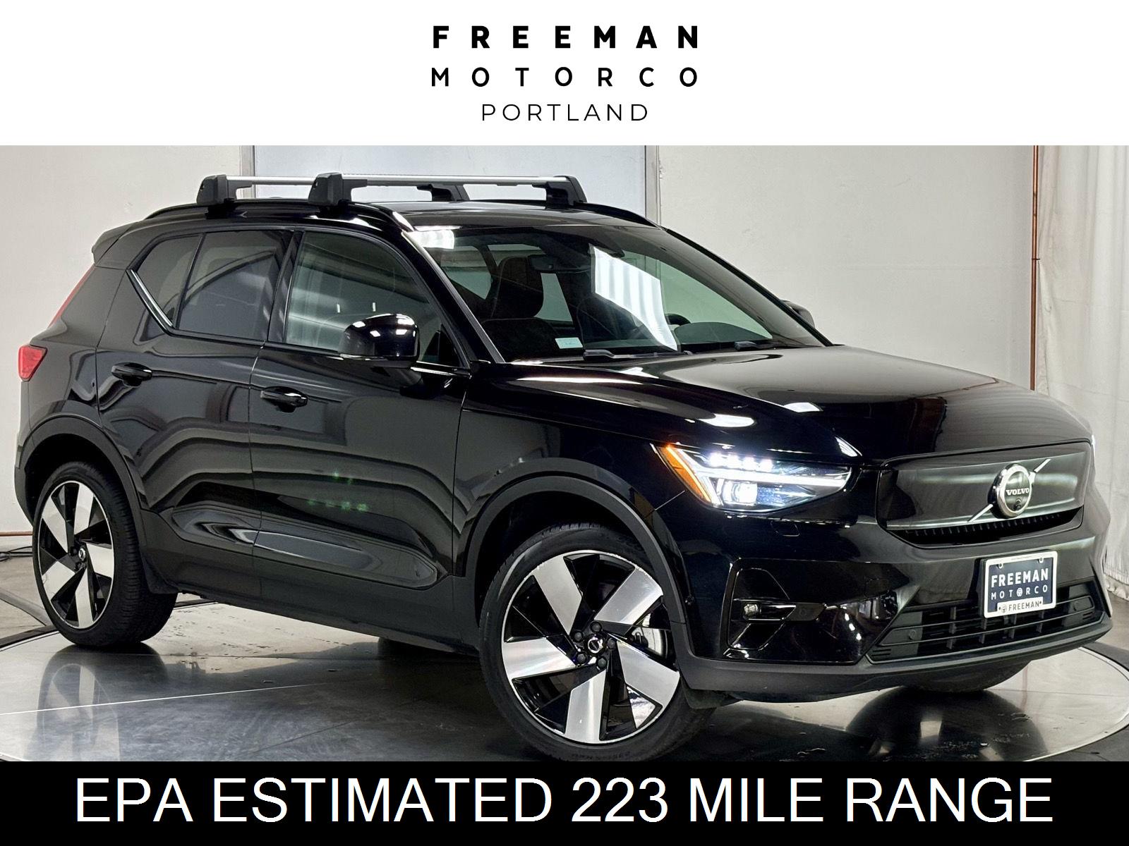 Onyx Black Metallic 2023 Volvo XC40 Recharge SUV / Crossover All-Wheel Drive Automatic
