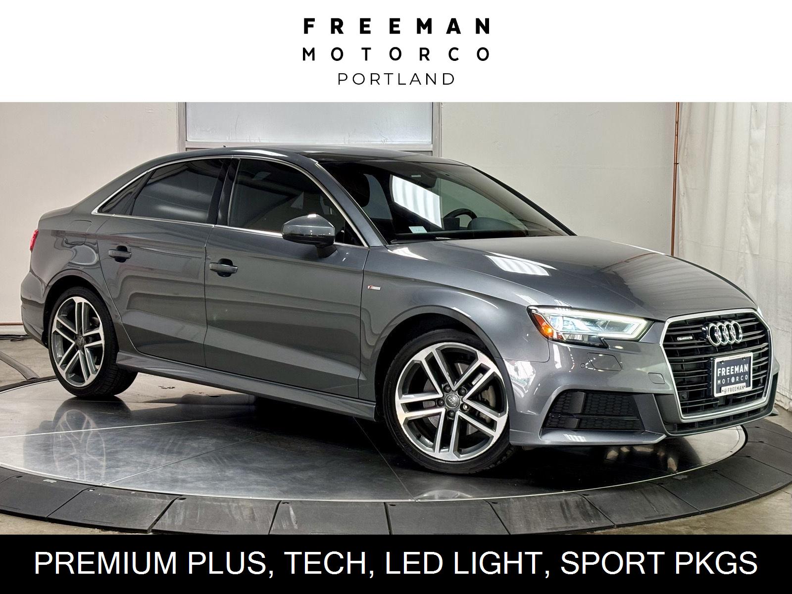 Monsoon Gray Metallic 2017 Audi A3 Sedan All-Wheel Drive Automatic