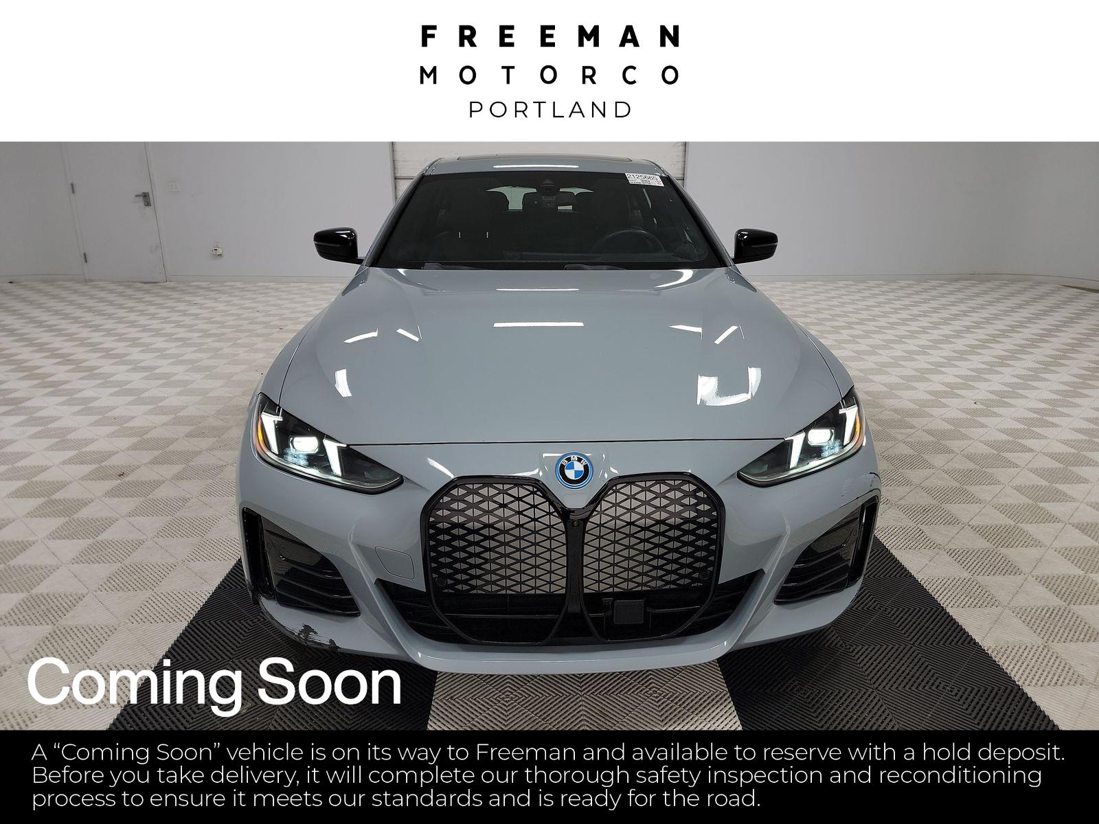 Gray (Brooklyn Grey Metallic) 2025 BMW i4 Sedan All-Wheel Drive Automatic
