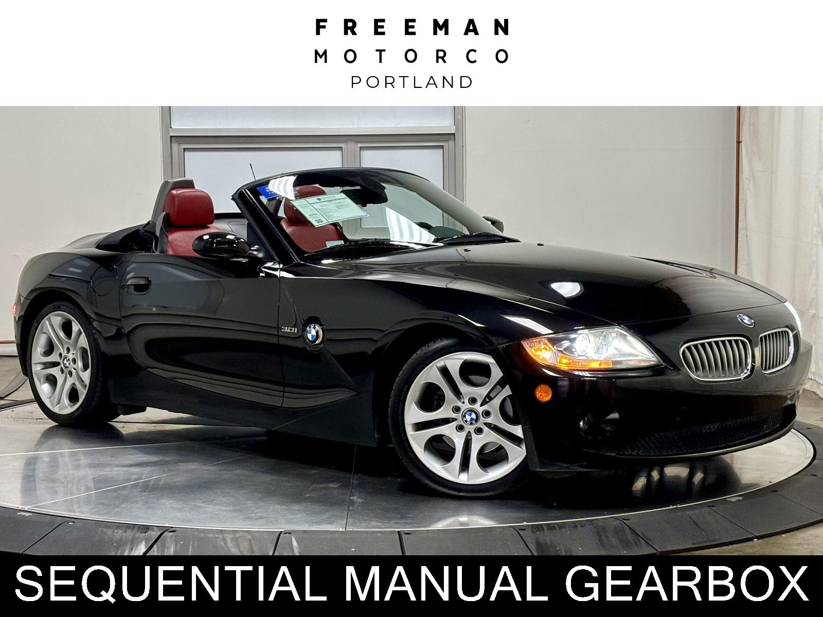 Black 2005 BMW Z4 Convertible Rear-Wheel Drive 6-Speed Manual
