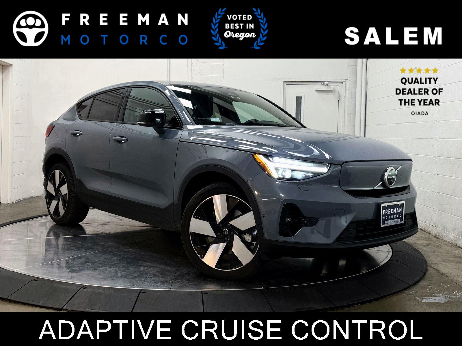 Thunder Gray Metallic 2023 Volvo C40 Recharge Twin Ultimate eAWD SUV / Crossover All-Wheel Drive Automatic