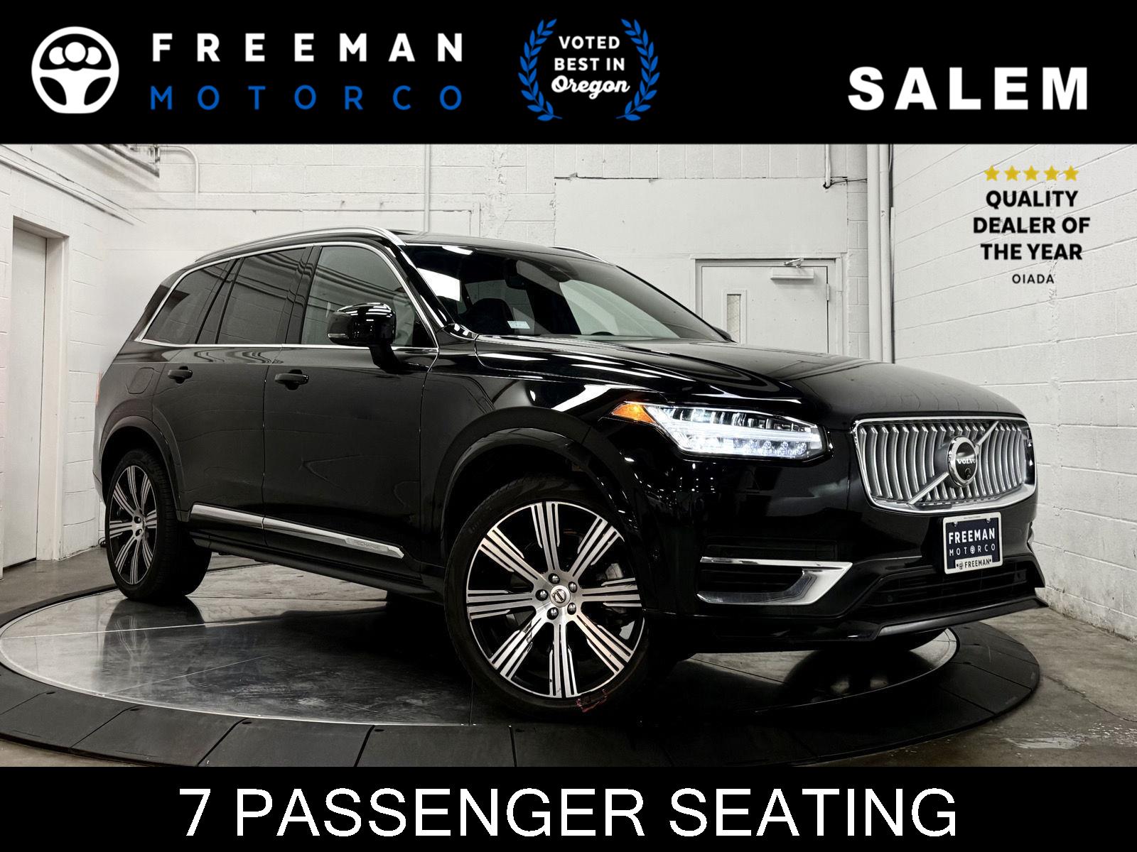 Onyx Black Metallic 2024 Volvo XC90 Recharge T8 Plus Bright Theme 7-Passenger eAWD SUV / Crossover All-Wheel Drive Automatic