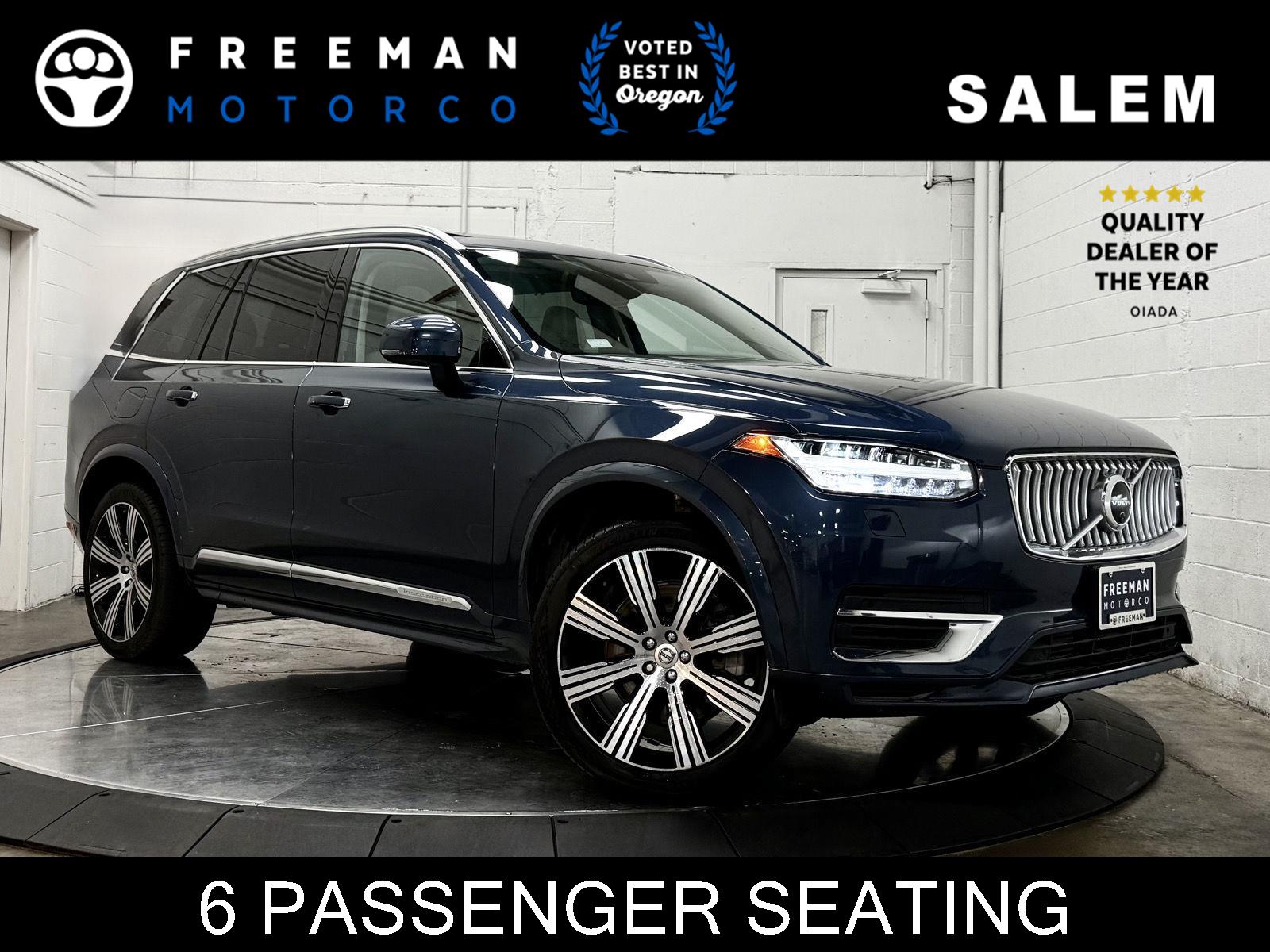 Denim Blue Metallic 2020 Volvo XC90 Hybrid Plug-in T8 Inscription 6-Passenger eAWD SUV / Crossover All-Wheel Drive
