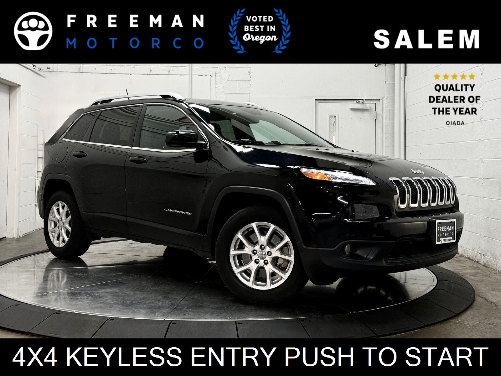 Diamond Black Crystal Pearlcoat 2017 Jeep Cherokee Latitude 4WD SUV / Crossover Four-Wheel Drive 9-Speed Automatic