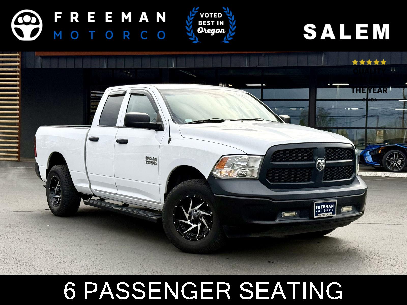 Bright White Clearcoat 2014 RAM 1500 Tradesman Quad Cab 4WD Pickup Truck Four-Wheel Drive 8-Speed Automatic