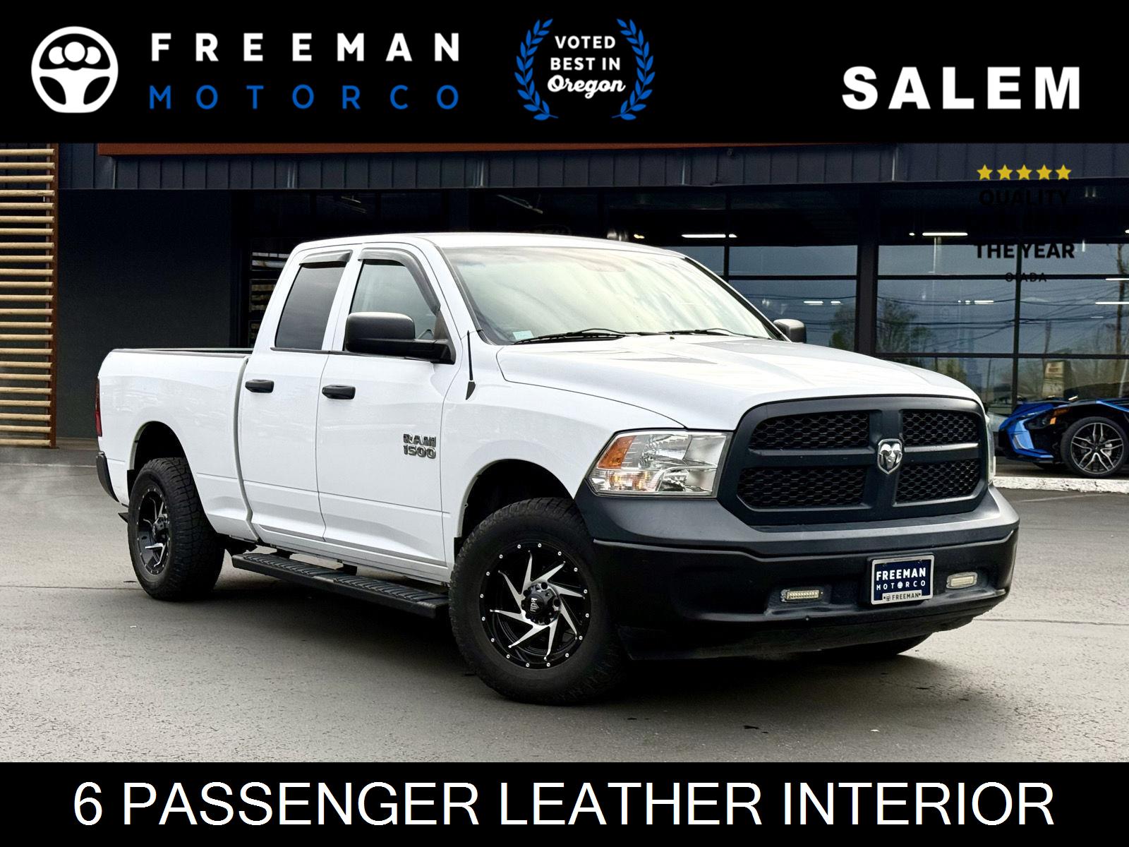 Bright White Clearcoat 2014 RAM 1500 Tradesman Quad Cab 4WD Pickup Truck Four-Wheel Drive 8-Speed Automatic