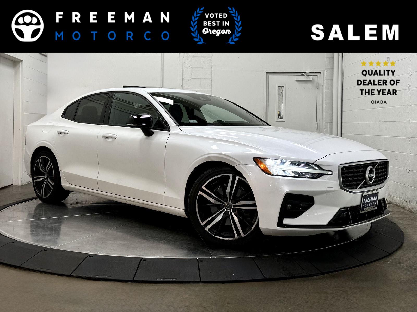 Crystal White Pearl Metallic 2019 Volvo S60 T5 R-Design FWD Sedan Front-Wheel Drive Automatic