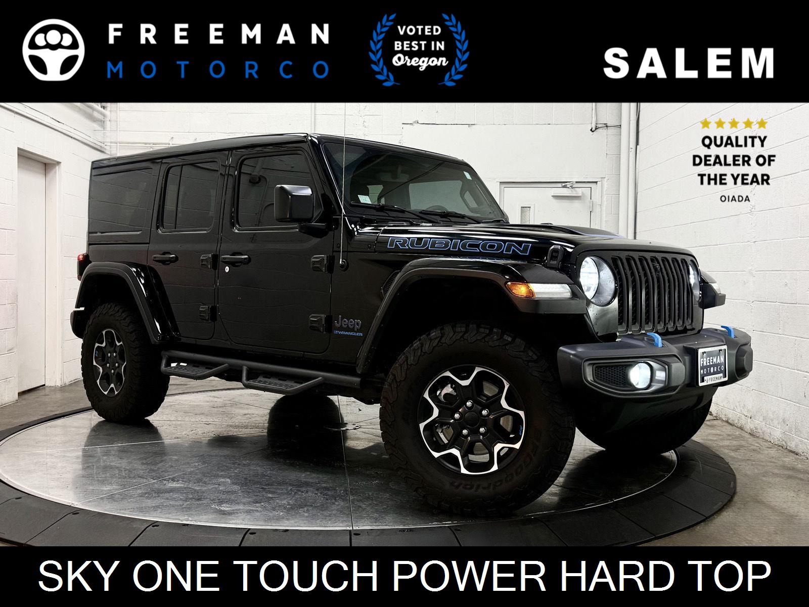 Black Clearcoat 2023 Jeep Wrangler 4xe Rubicon 4WD SUV / Crossover Four-Wheel Drive 8-Speed Automatic