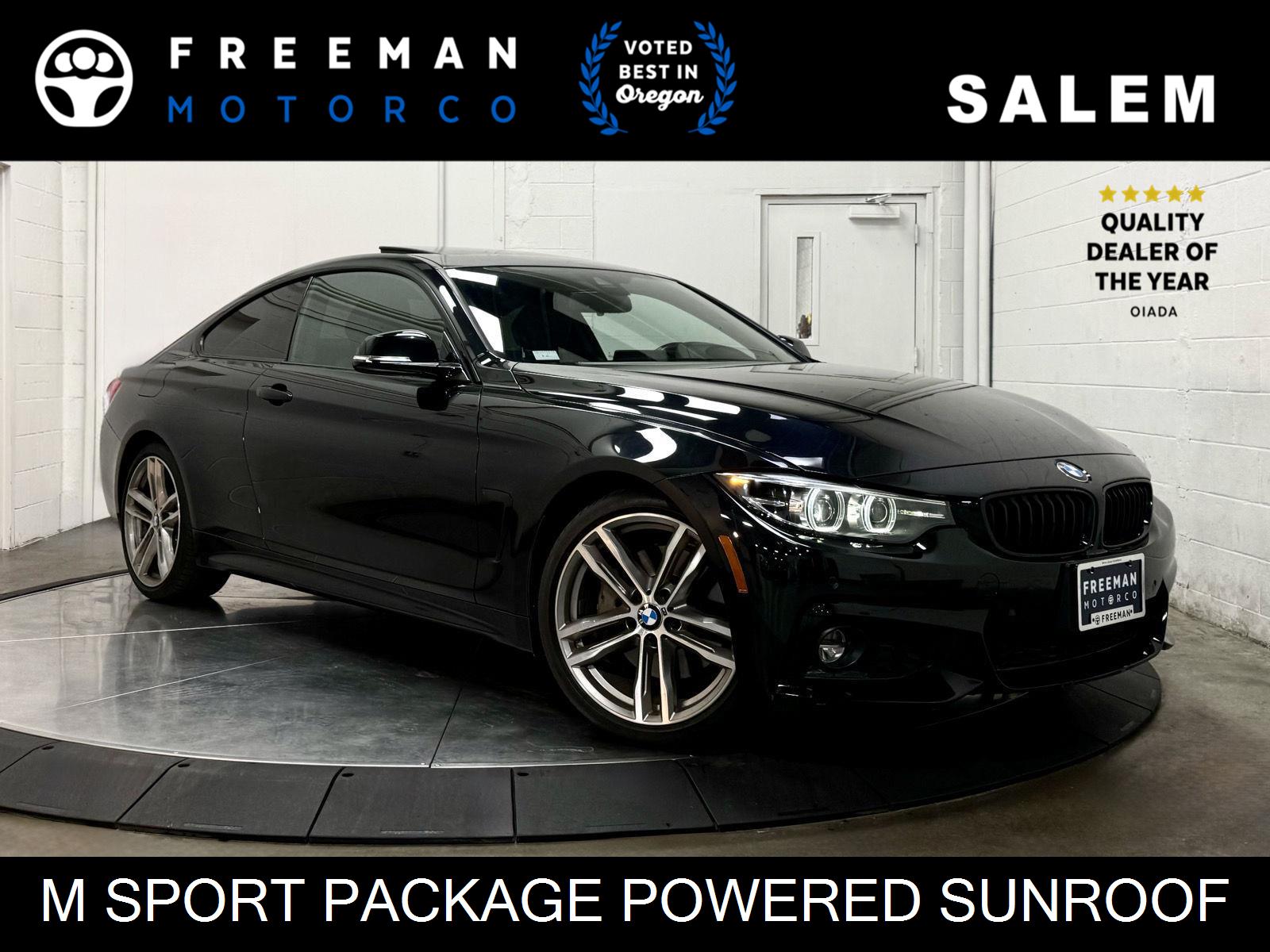 Black Sapphire Metallic 2020 BMW 4 Series 430i Coupe RWD Coupe Rear-Wheel Drive 8-Speed Automatic
