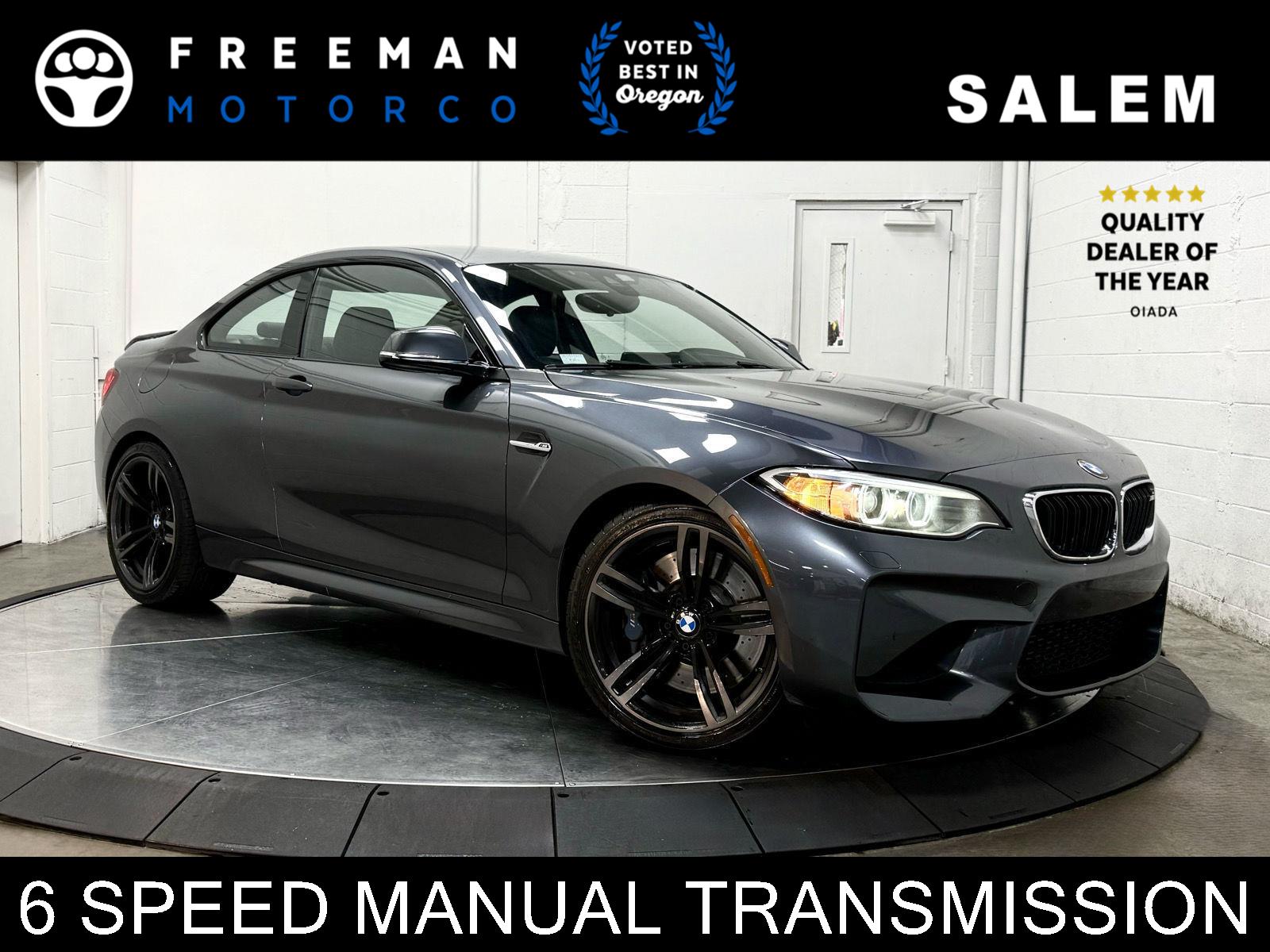 Mineral Gray Metallic 2017 BMW M2 RWD Coupe Rear-Wheel Drive 6-Speed Manual