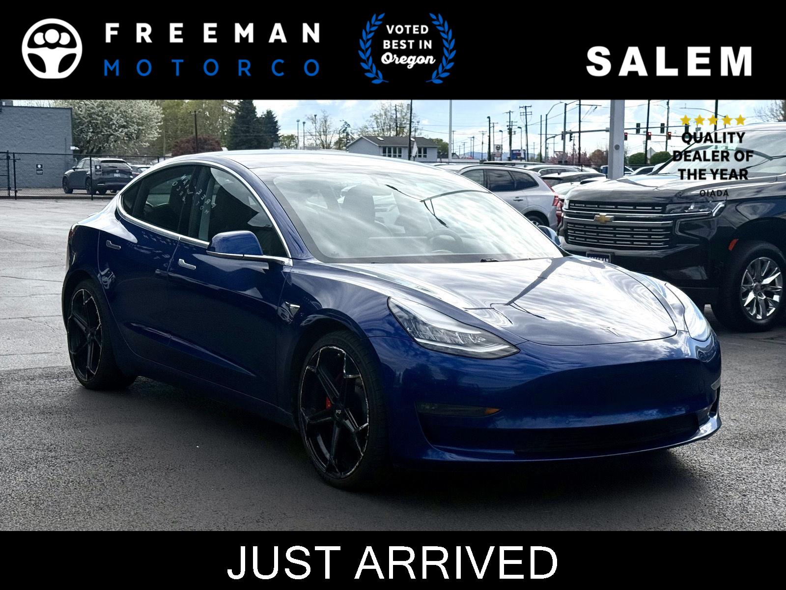 Deep Blue Metallic 2020 Tesla Model 3 Performance AWD Sedan All-Wheel Drive Automatic